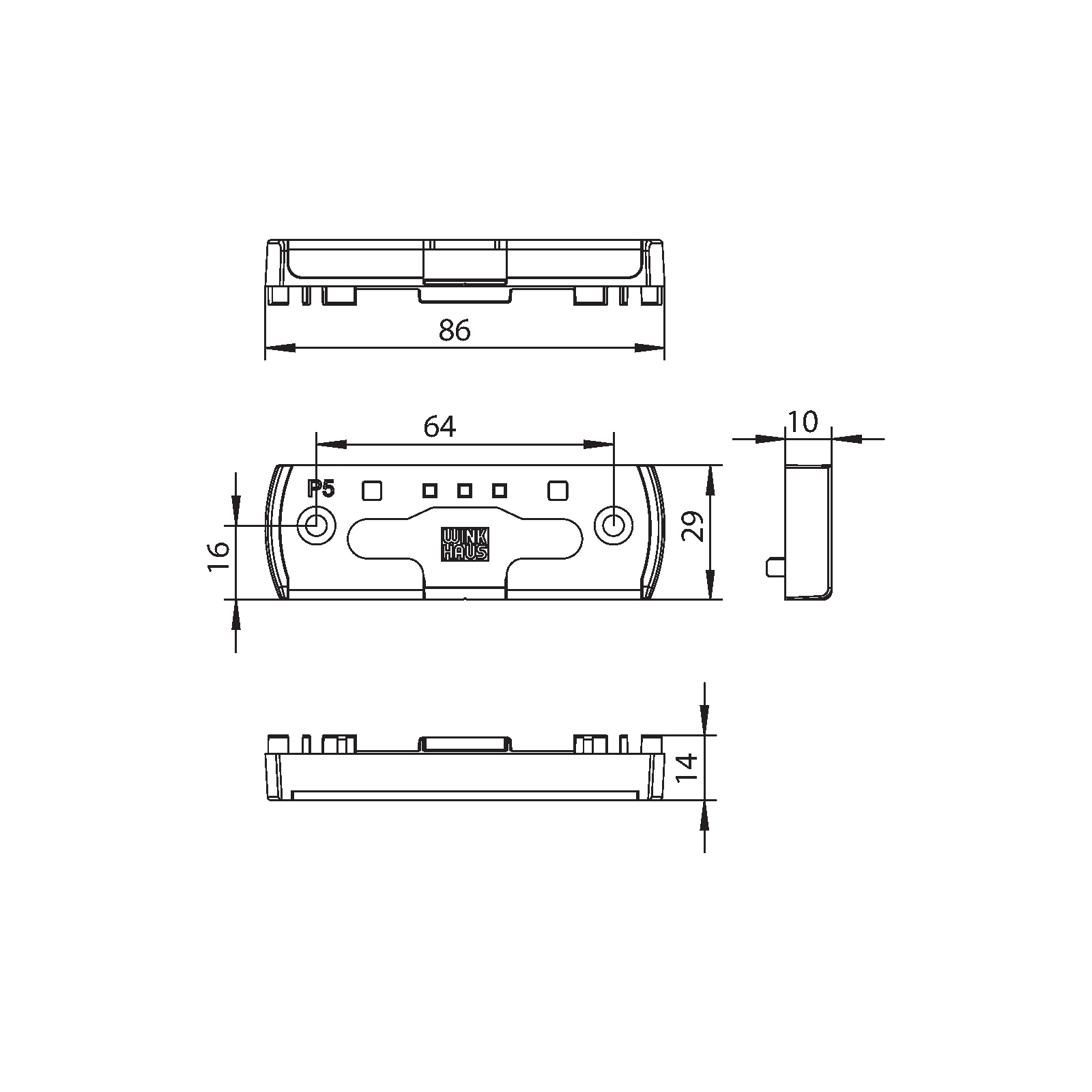Winkhaus Kippschließblech SBK.K.360.P5