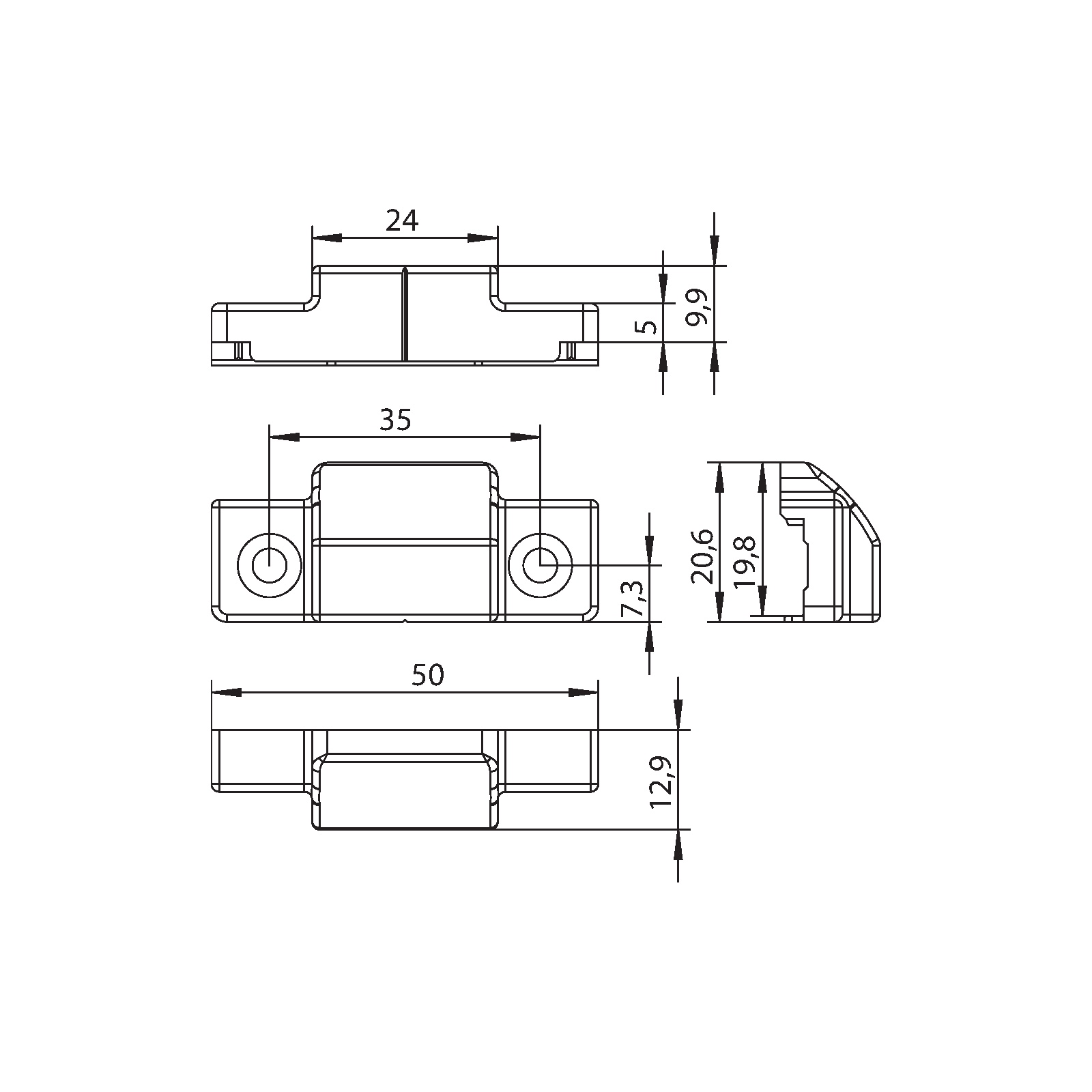 Winkhaus Schließblech ZV-RT452/13 SL