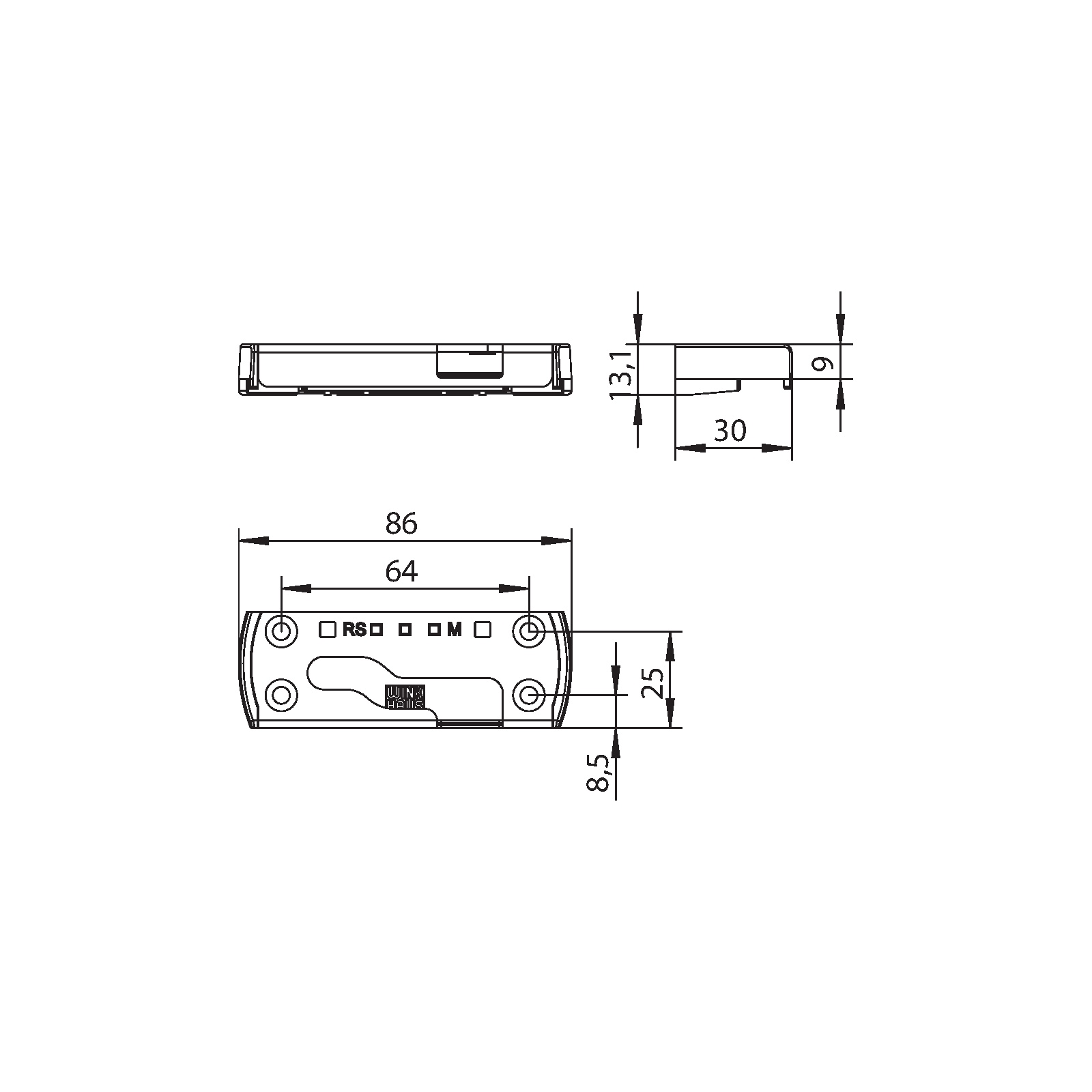 Winkhaus Sicherheitsschließblech SBS.K.PAD.UG.60.RS