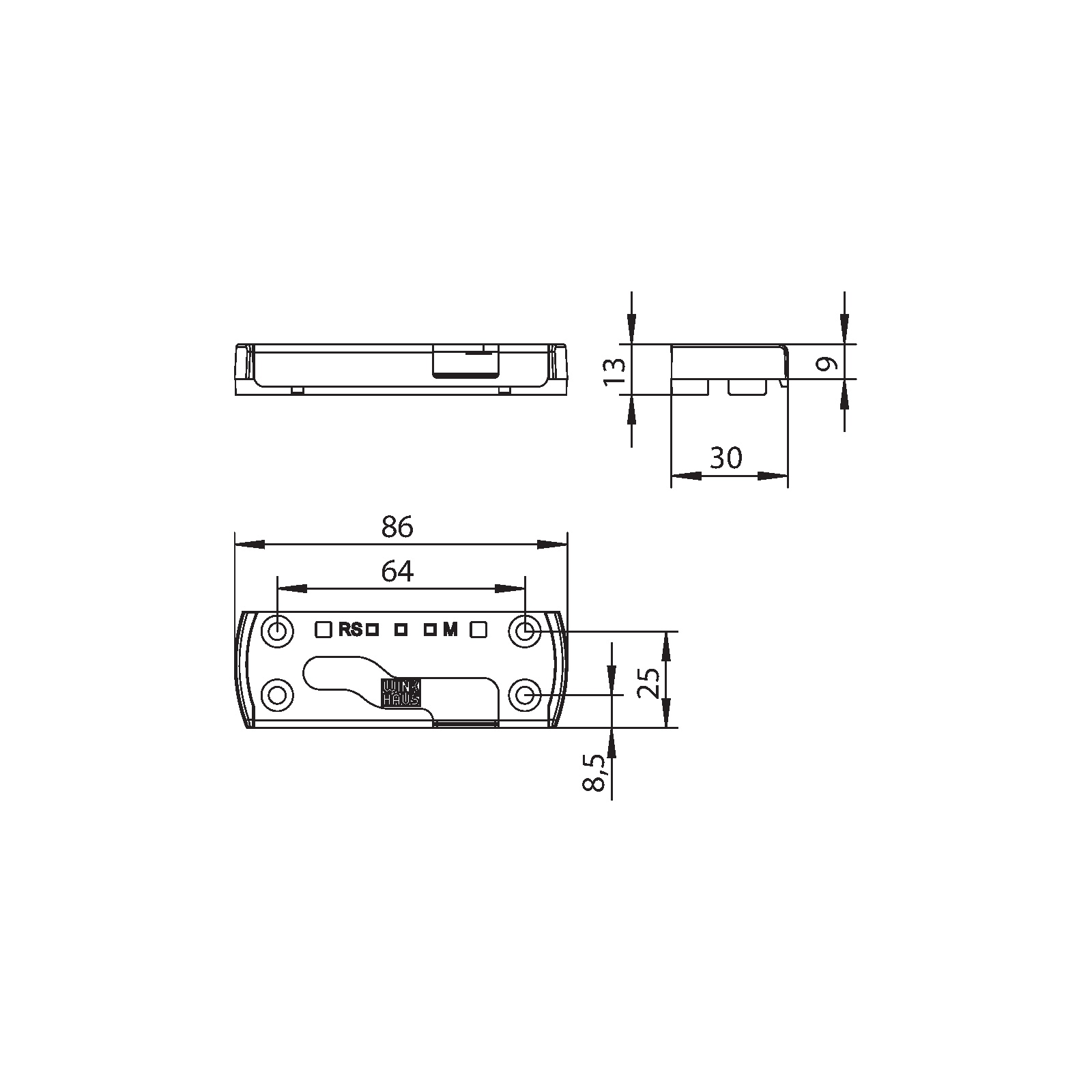 Winkhaus Sicherheitsschließblech SBS.K.PAD.77.RS