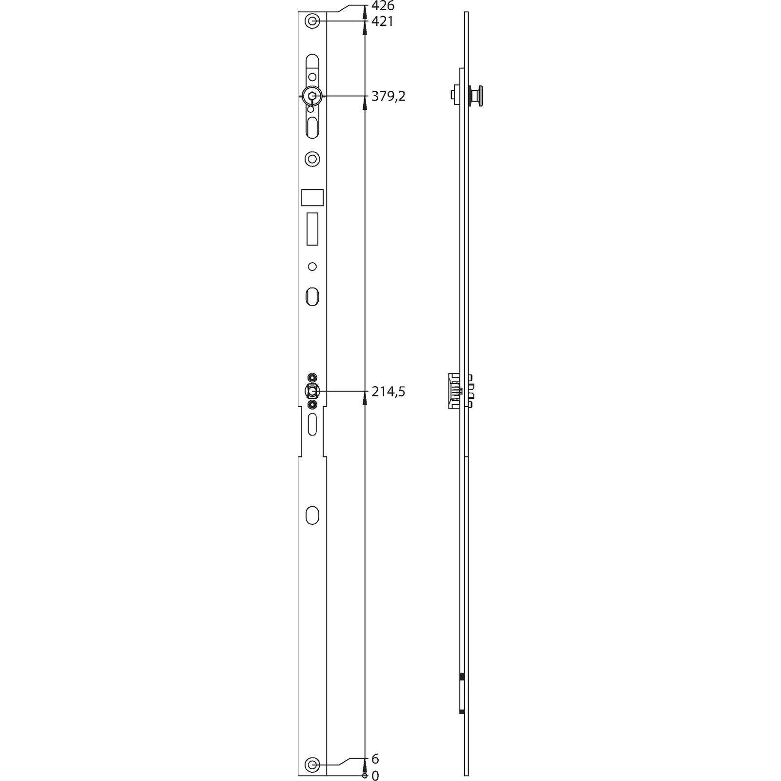 Winkhaus Mittenverriegelung MVR 50/1 WK SL