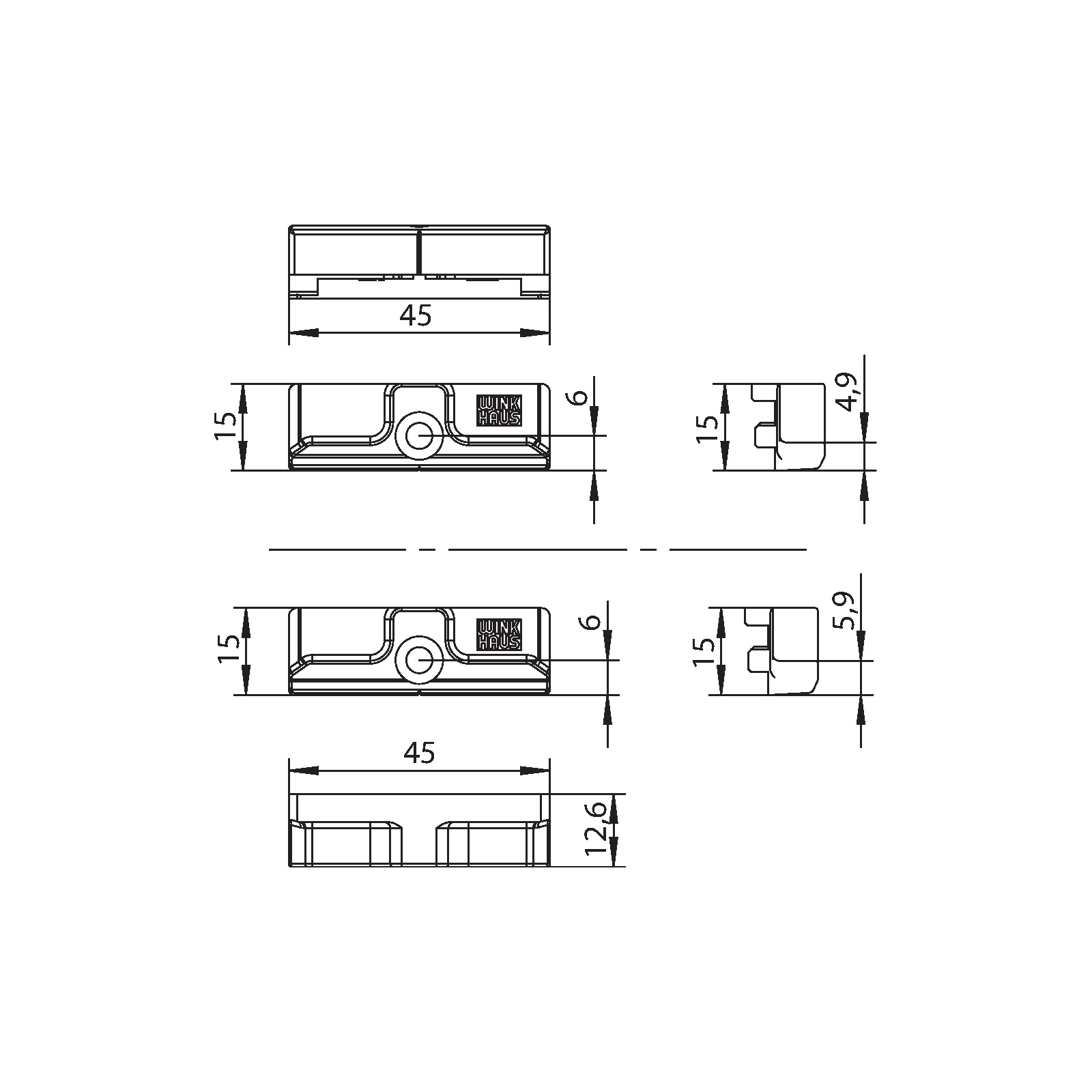 Winkhaus Schließblech SB.U.105+1