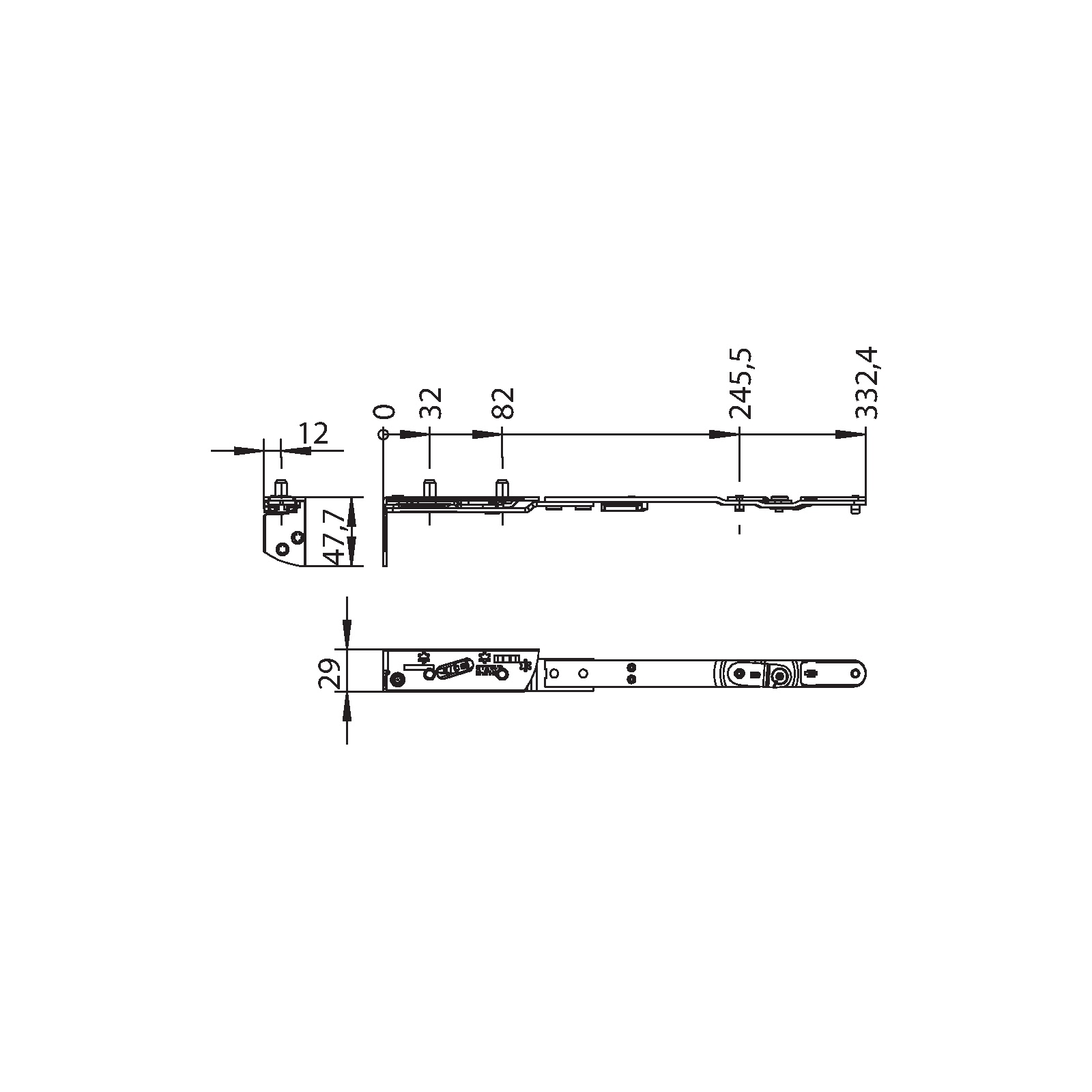 Winkhaus Schere SH.IF-N.29-13-12.Z.8-12.LS