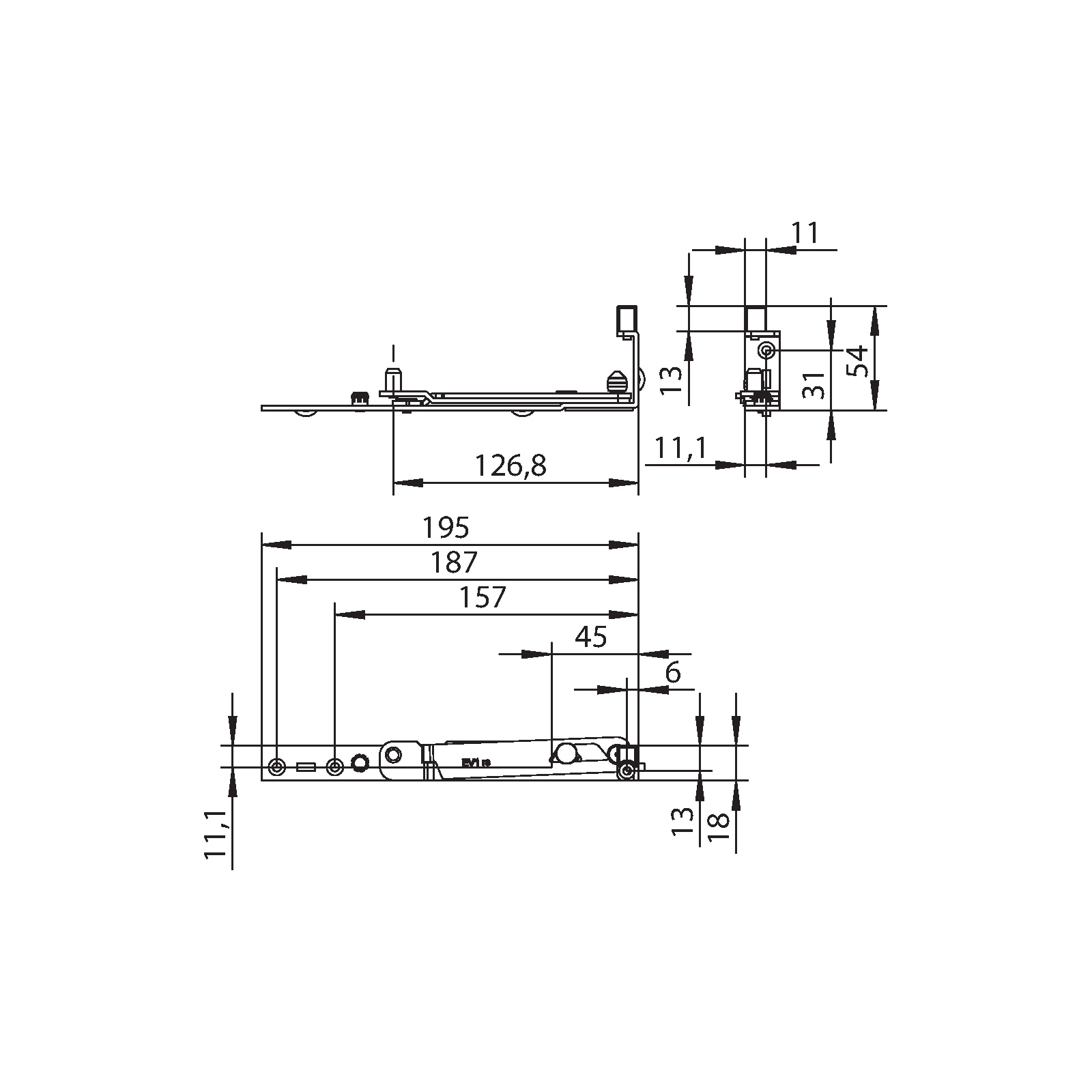 Winkhaus Ecklager EV-13-60 RS SL