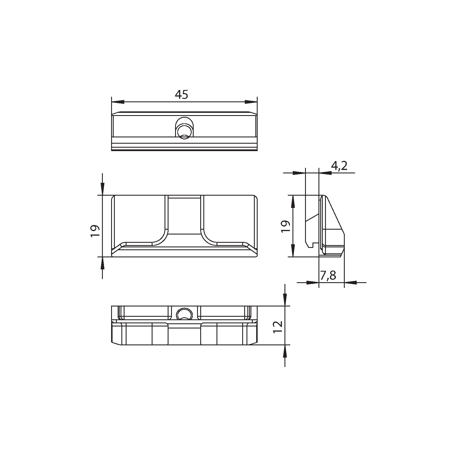 Winkhaus Schließblech WSK 78 KS SL