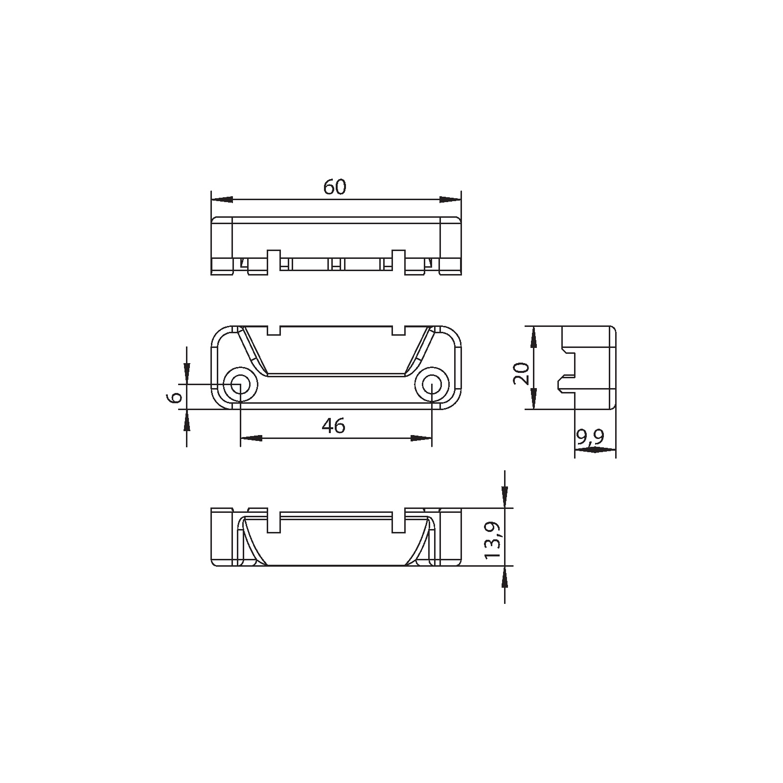 Winkhaus Schließblech ZV-RT 61 RC SL ÄHNL.RAL9006