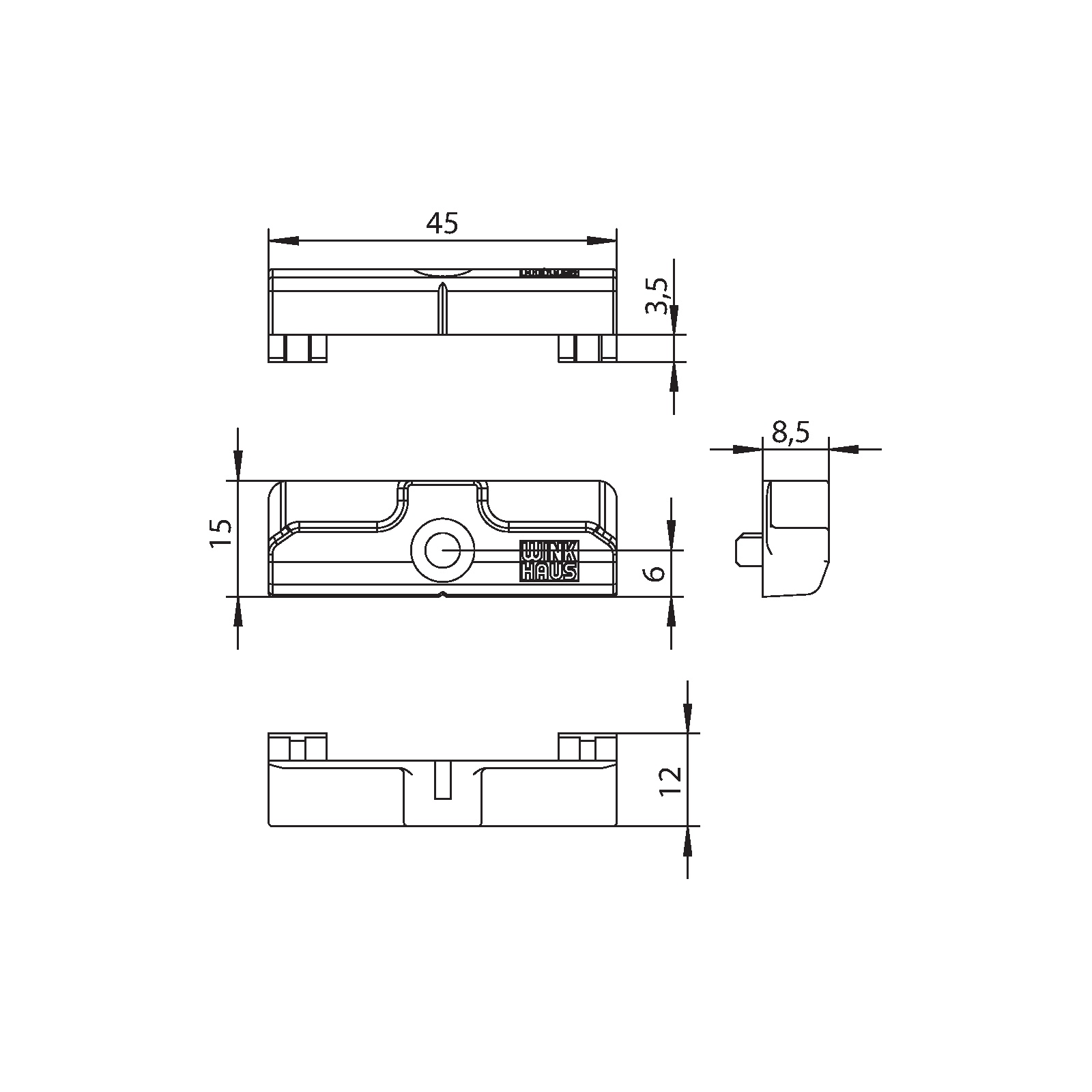 Winkhaus Schließblech SB.U.205