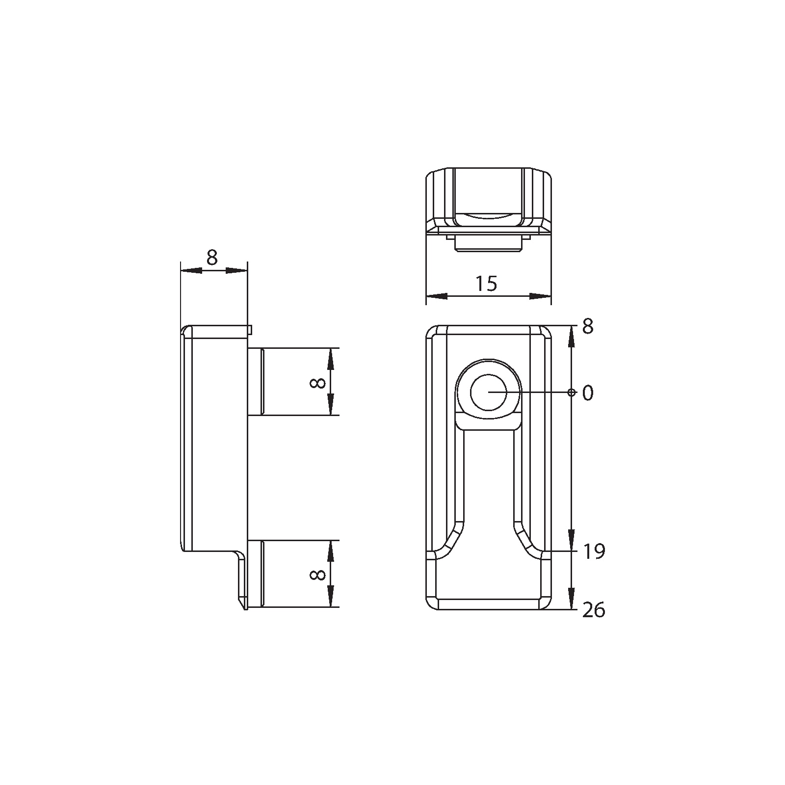 Winkhaus Schließblech SB.U.21 ZU