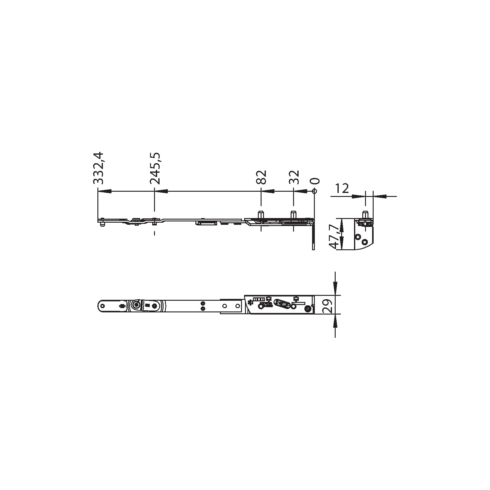 Winkhaus Schere SH.IF-N.29-13-12.Z.8-12.RS