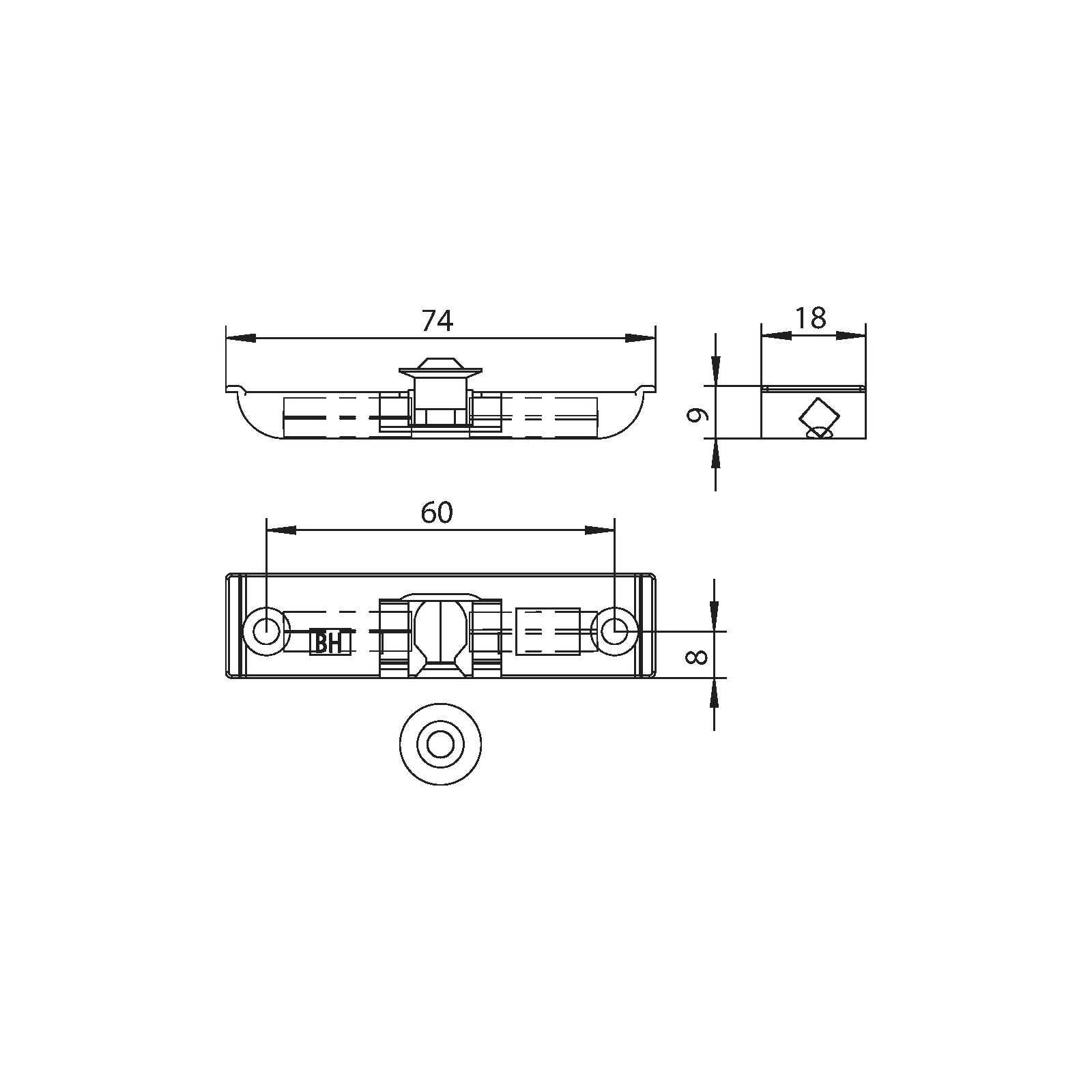 Winkhaus Balkontürschnäpper BH SL