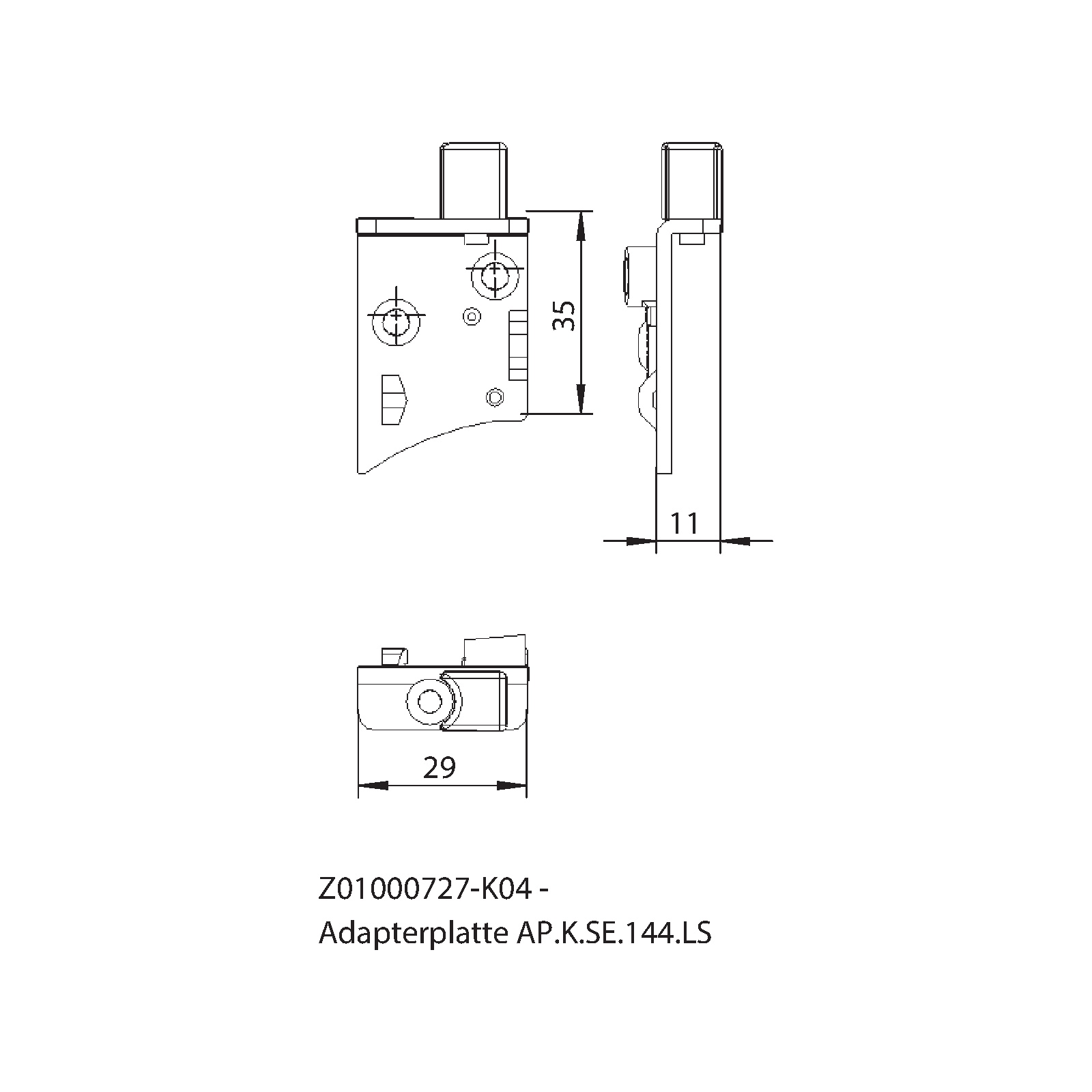 Winkhaus Adapterplatte AP.K.SE.144.LS