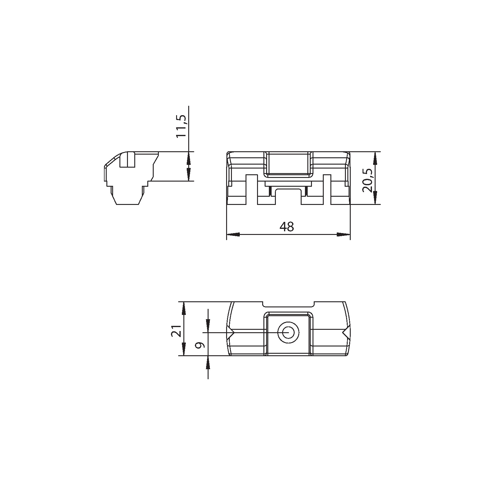 Winkhaus Auflauf AL.BN.F12.ÄHNL.RAL7016