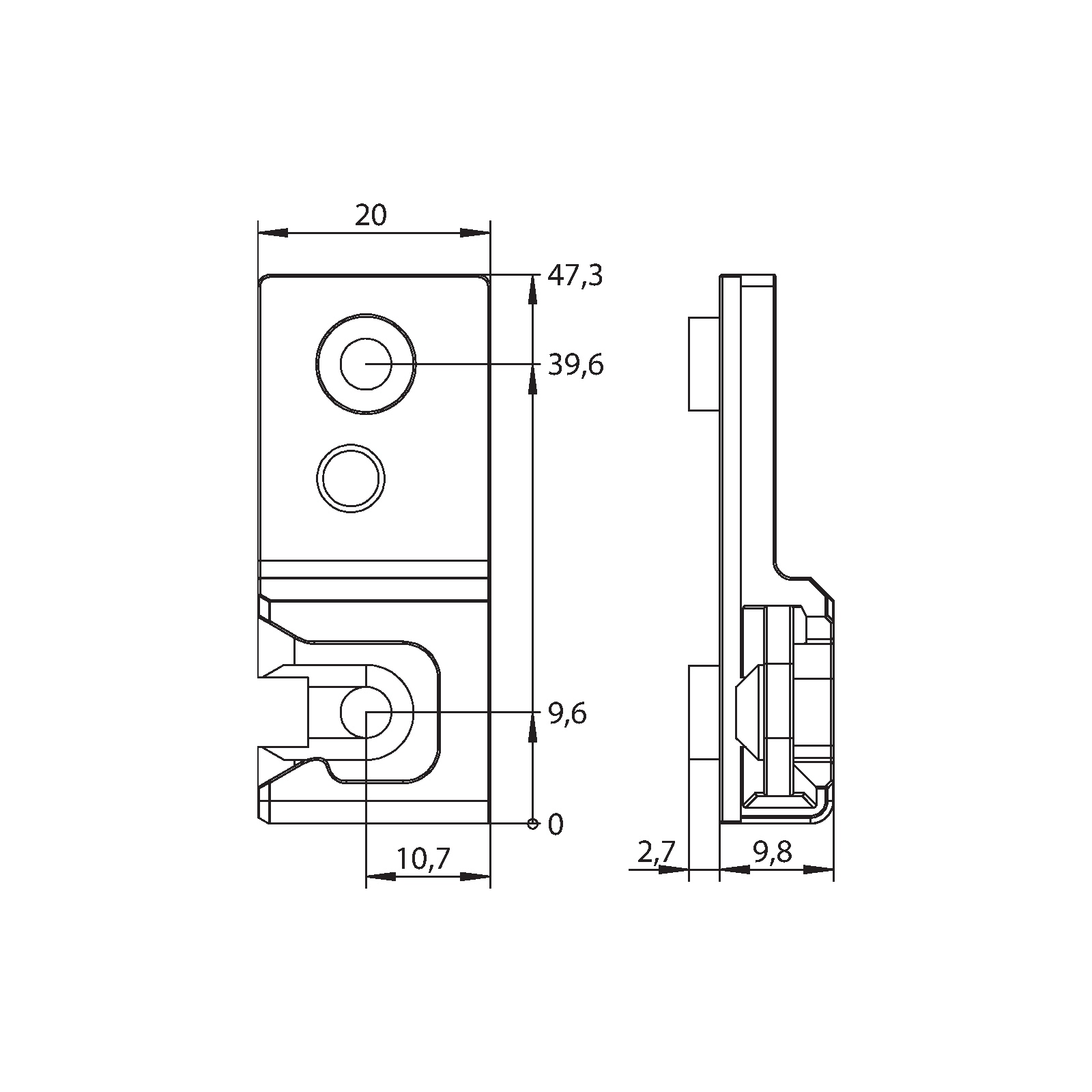 Winkhaus Adapterplatte AP.A.IF.10-14.LS
