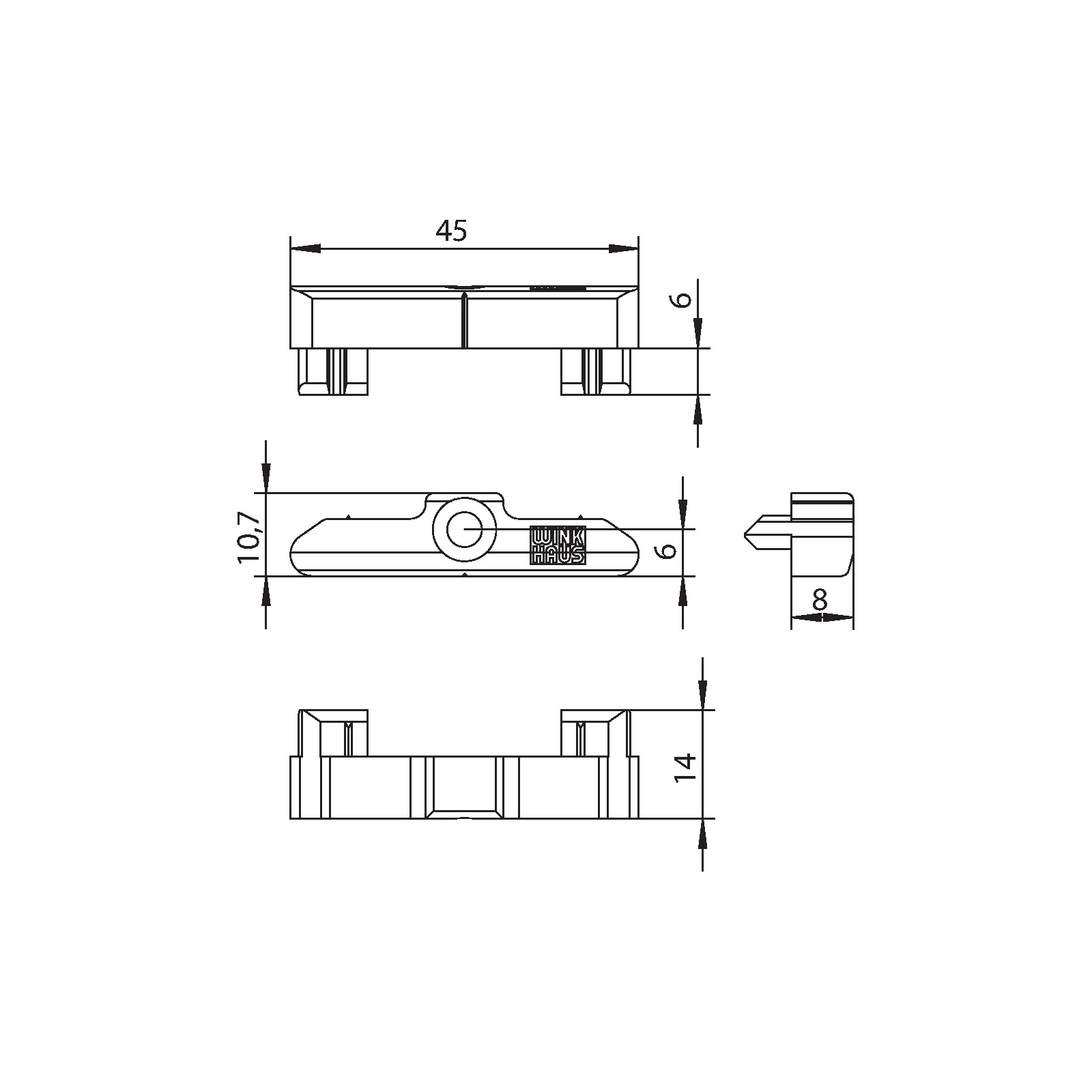 Winkhaus Schließblech WSK162-0,6 SL