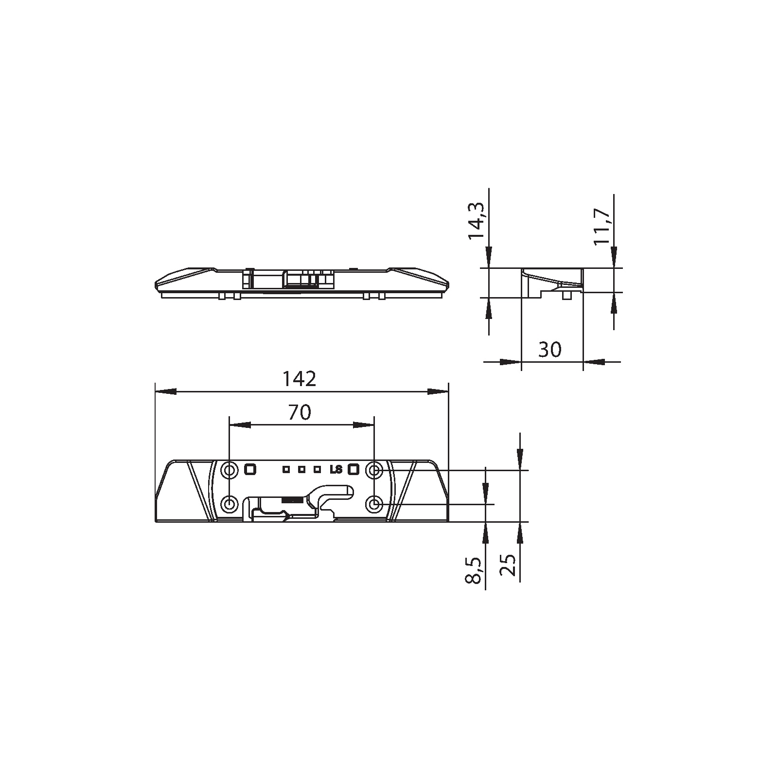 Winkhaus Kippschließblech SBK.K.PA.94.LS