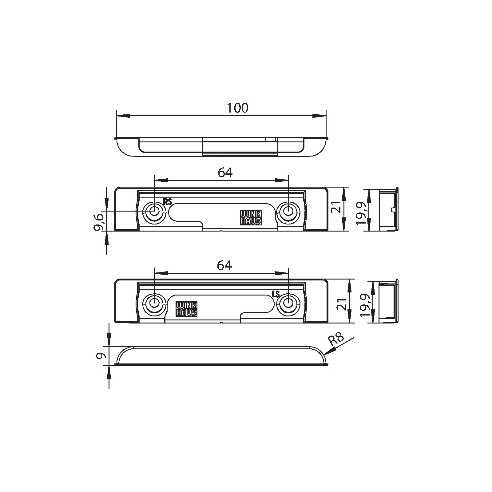 Winkhaus Sicherheitsschließblech SBS.H.4.9-20.MK.RS
