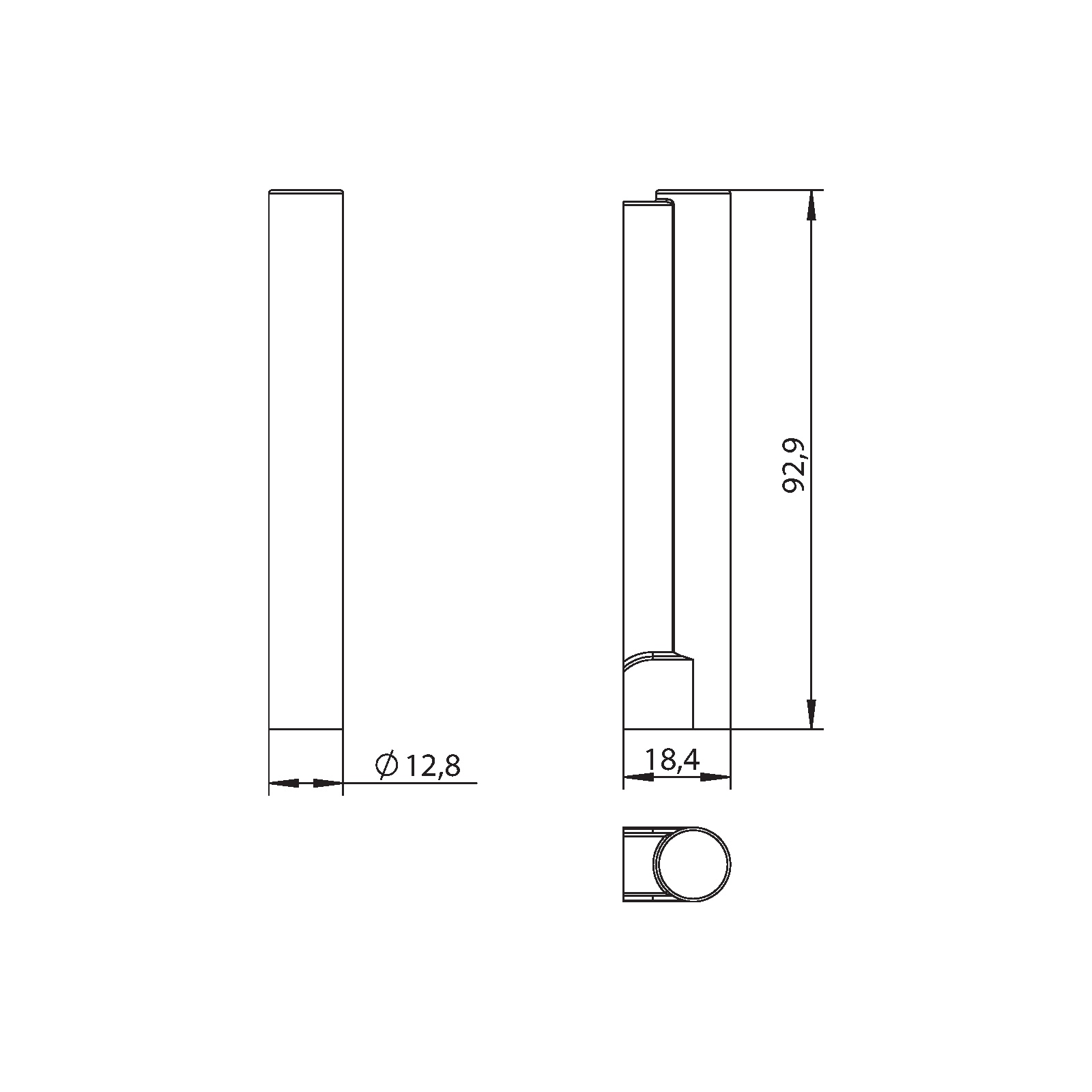 Winkhaus Flügellagerkappe FK-F 19-6-21 BR