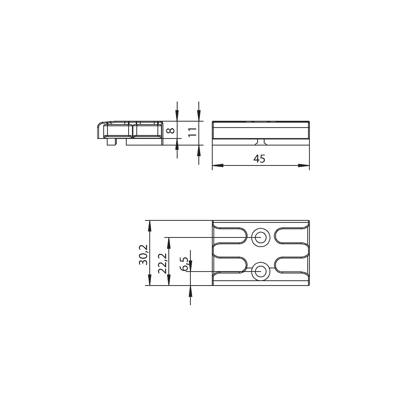 Winkhaus Schließblech GVM UK 66 SL