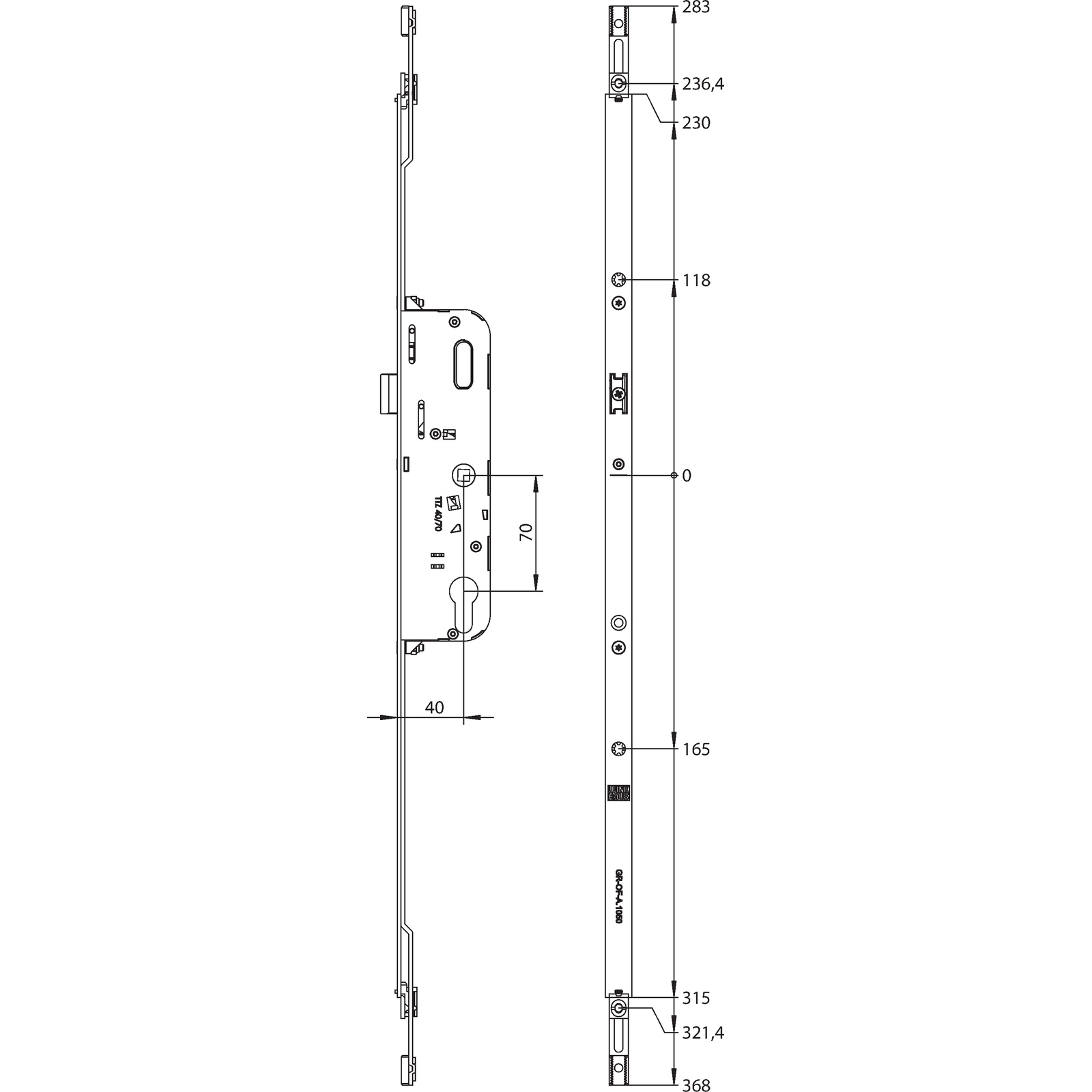 Winkhaus Getriebe GR-OF-A-D40 SL