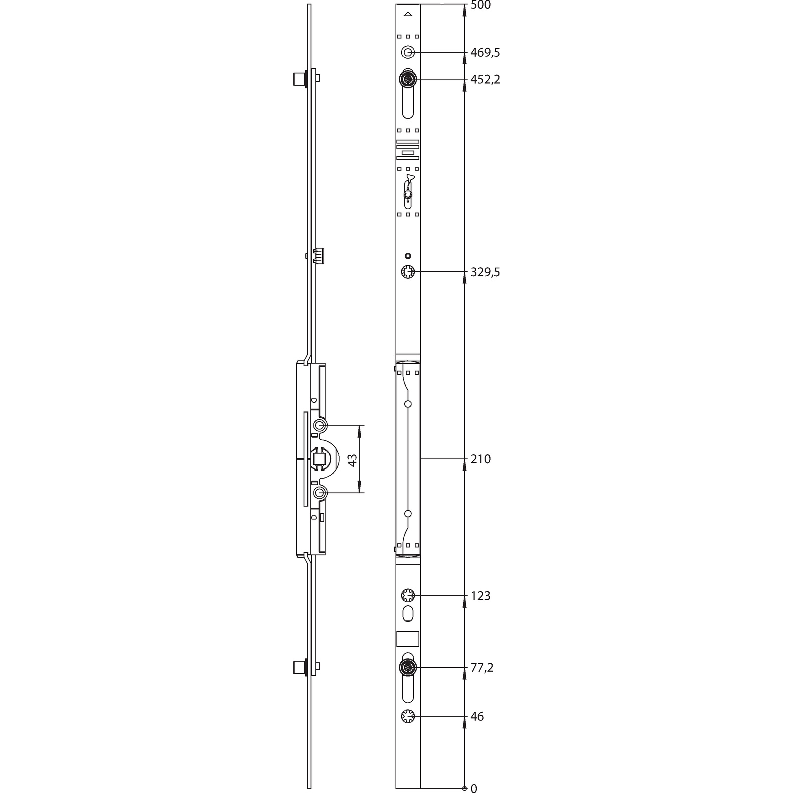 Winkhaus V.Getriebe GK.OF.500-2.D7,5