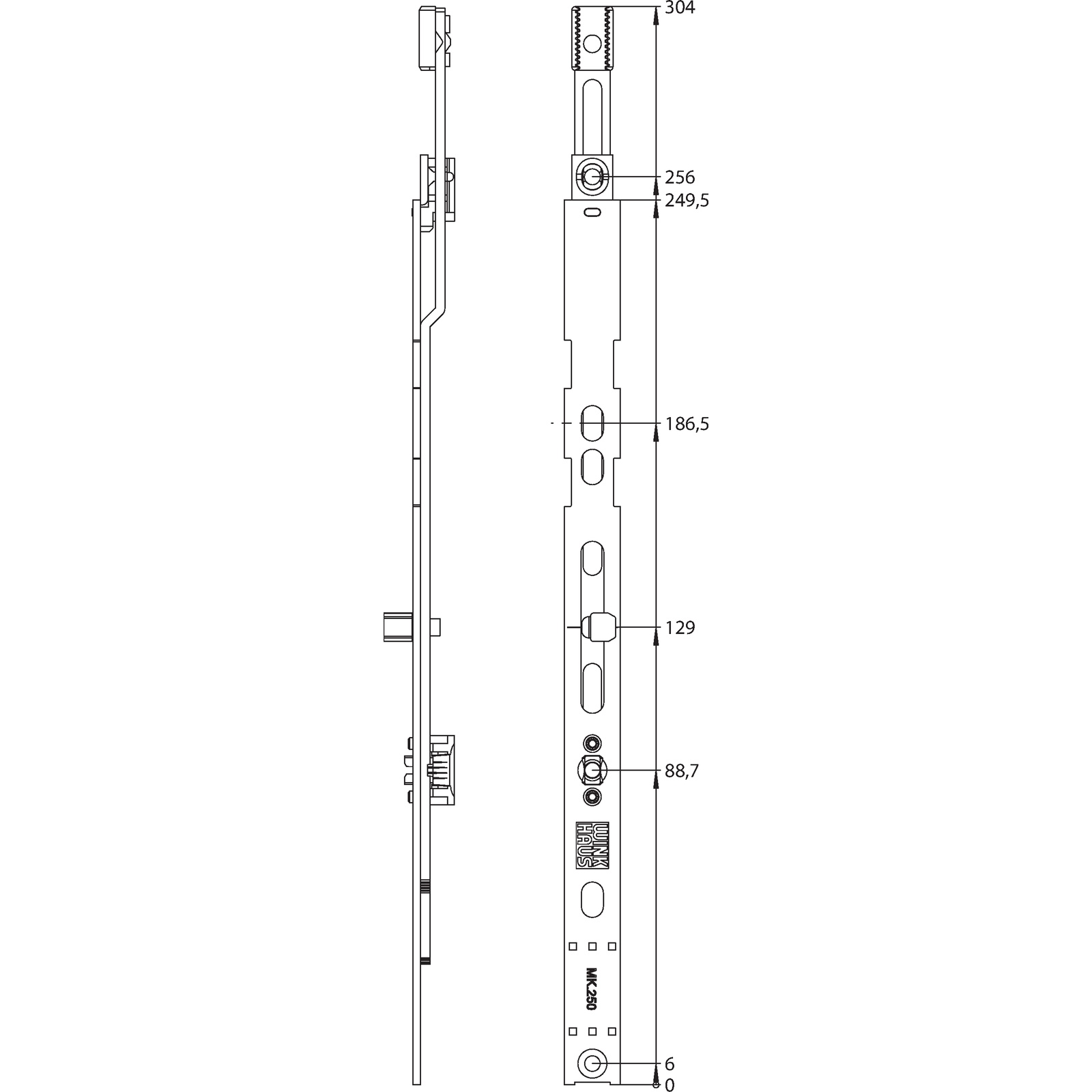 Winkhaus Mittenverriegelung MK.250-1.VEKA.MO.PA.RS