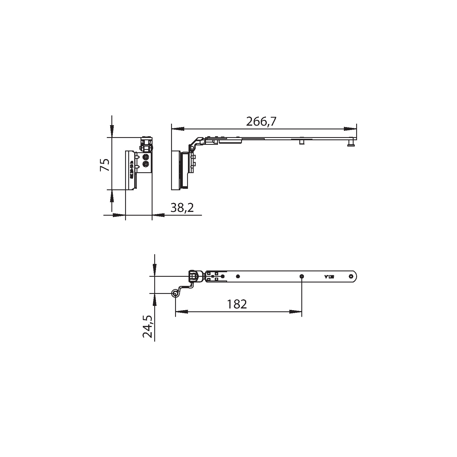 Winkhaus Schere SK1.A.20-13.LS.LK.GR