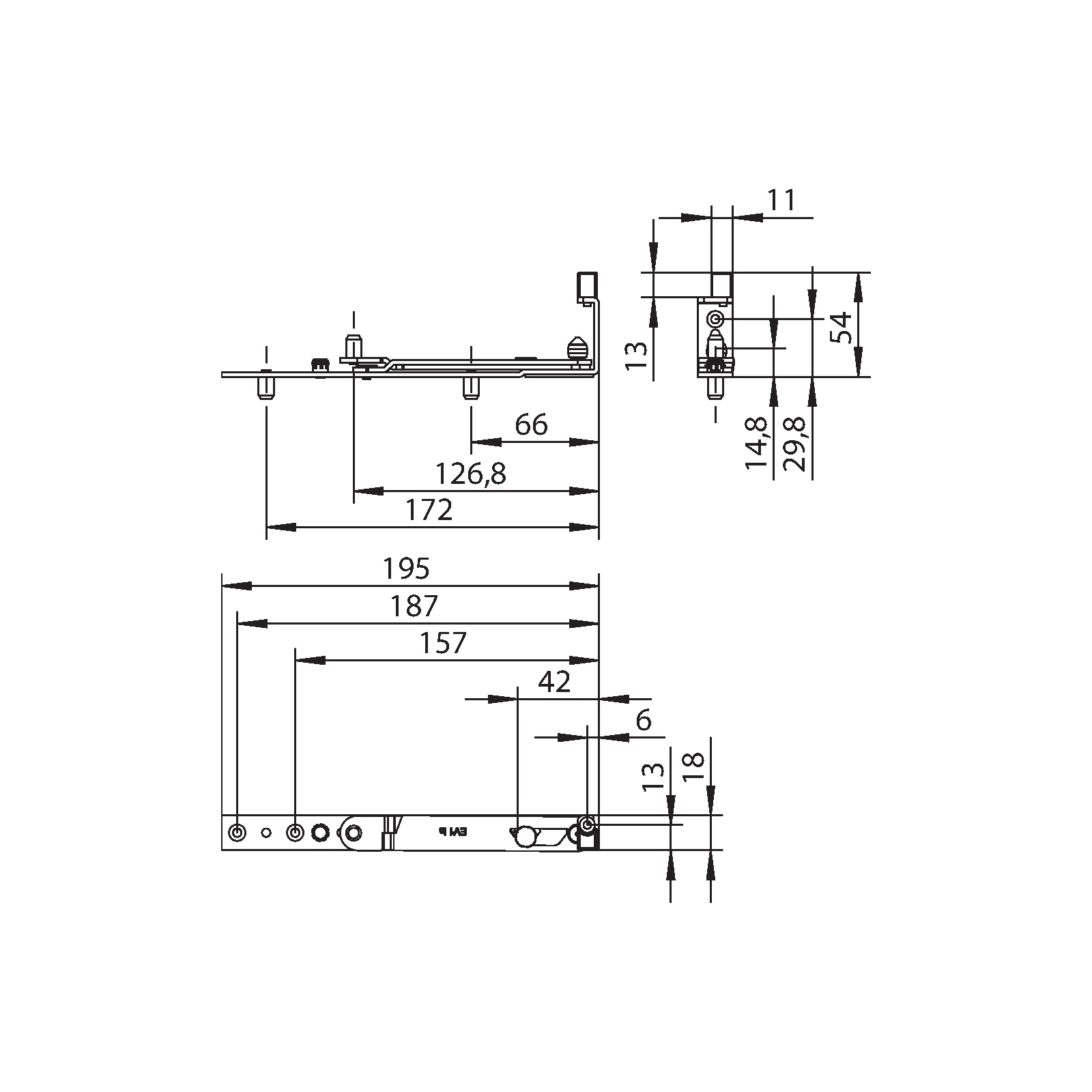 Winkhaus Ecklager EV-1-Z LS SL