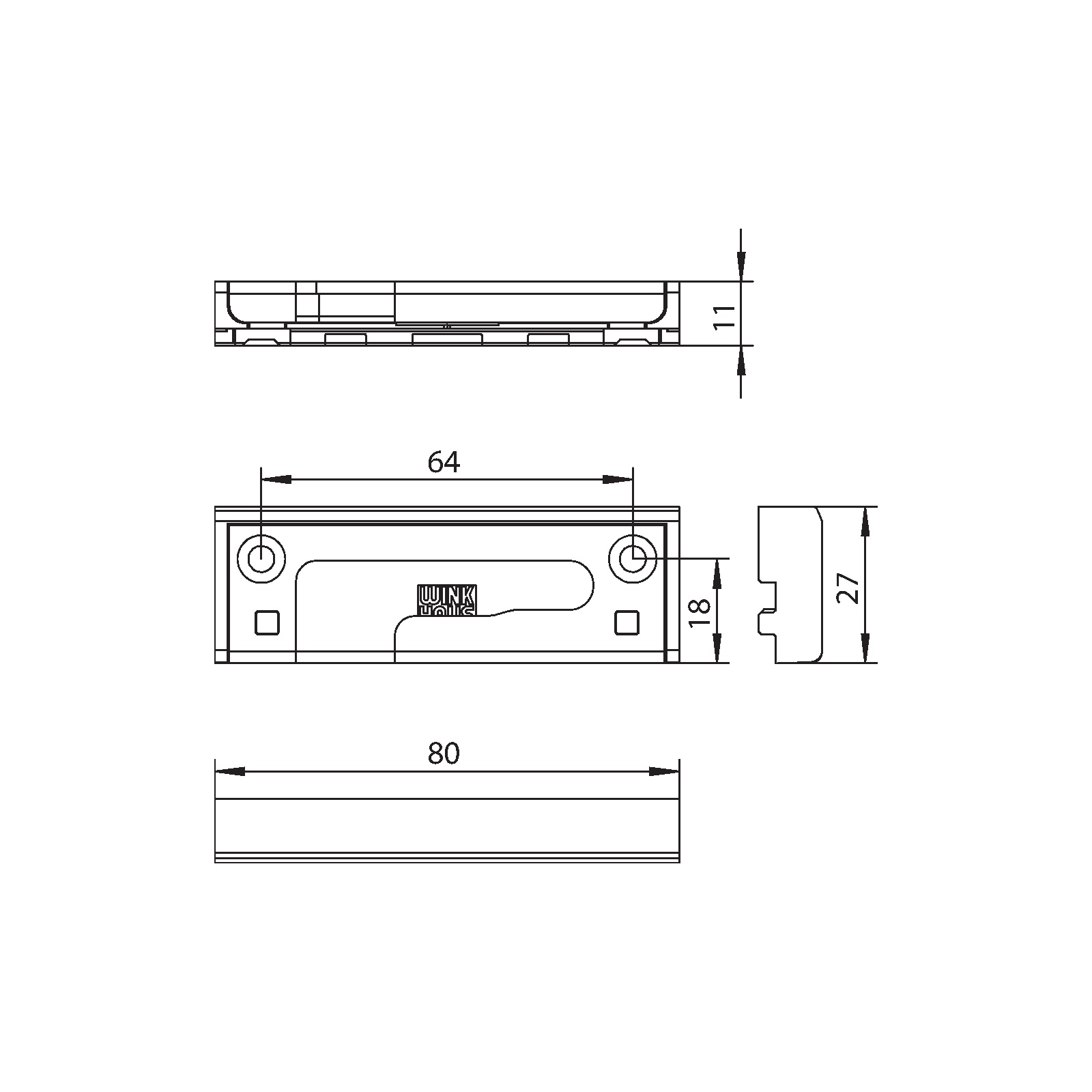 Winkhaus Kippschließblech SBK.K.61.166.BS.KVD.RC.P8.LS