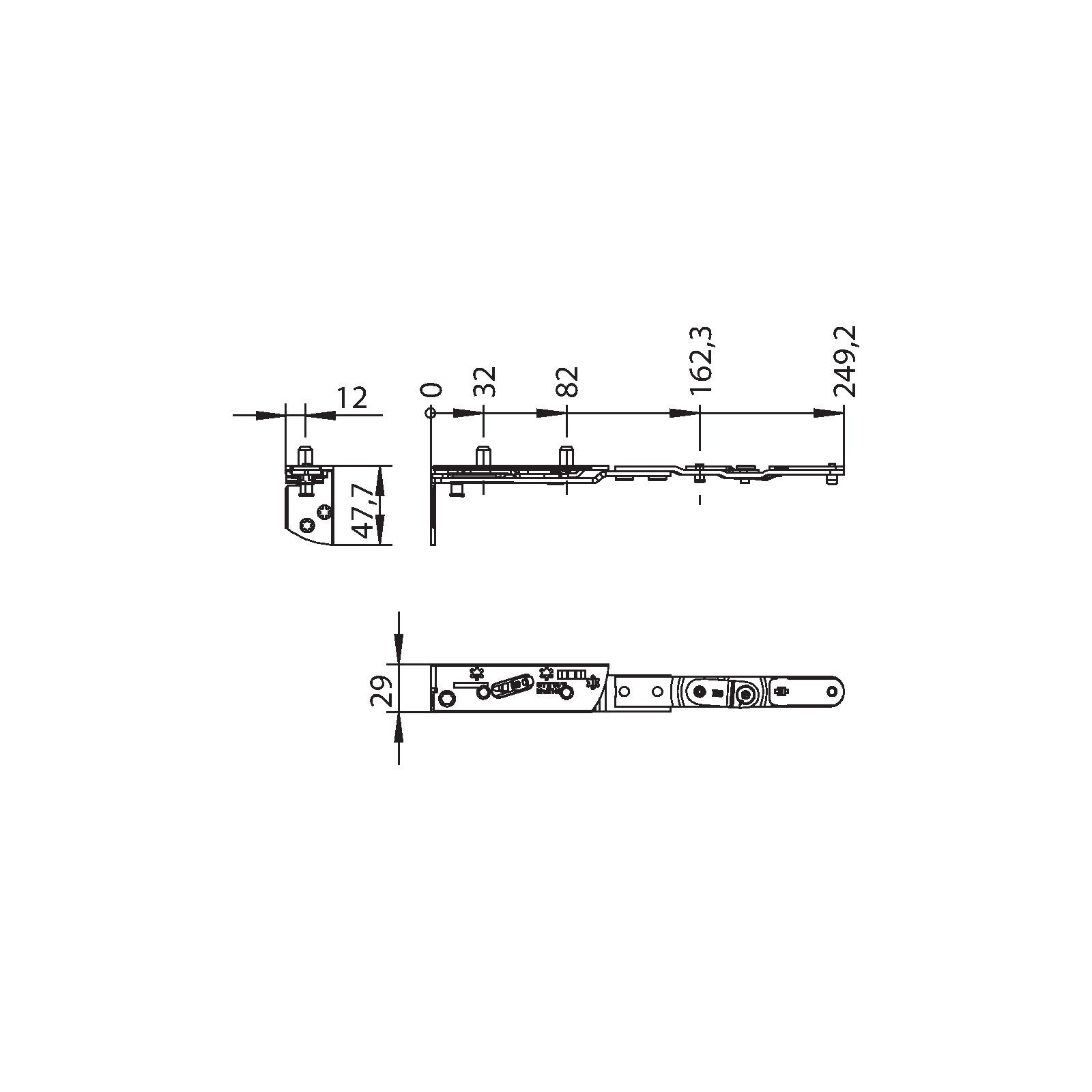 Winkhaus Drehlager DL.H.IF-N.29-13-12.Z.8-12.LS