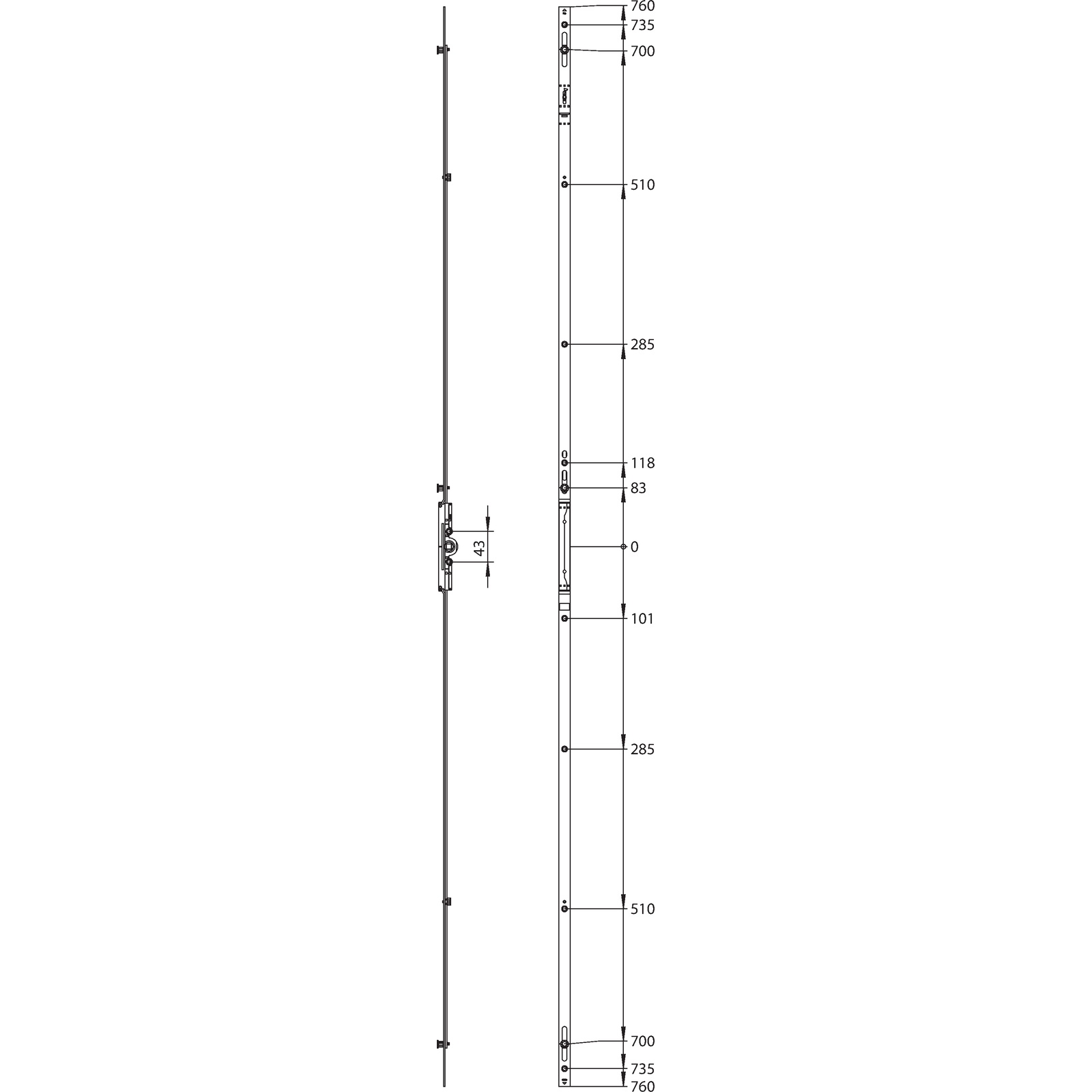 Winkhaus V.Getriebe GAVM.1520-3.D7,5.LK.GR