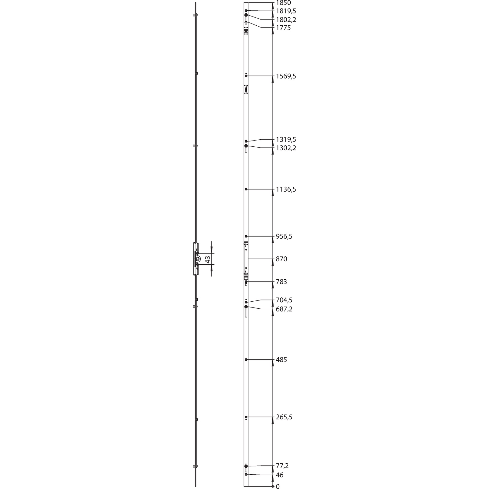 Winkhaus V.Getriebe GK.OF.1850-4.D7,5.G870