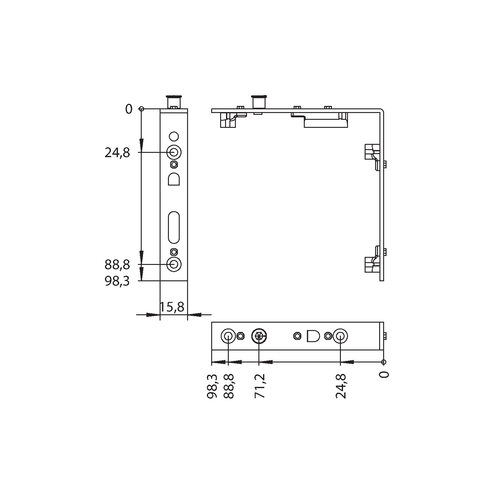 Winkhaus Drehlagerwinkel ERW.LK.GR.KT