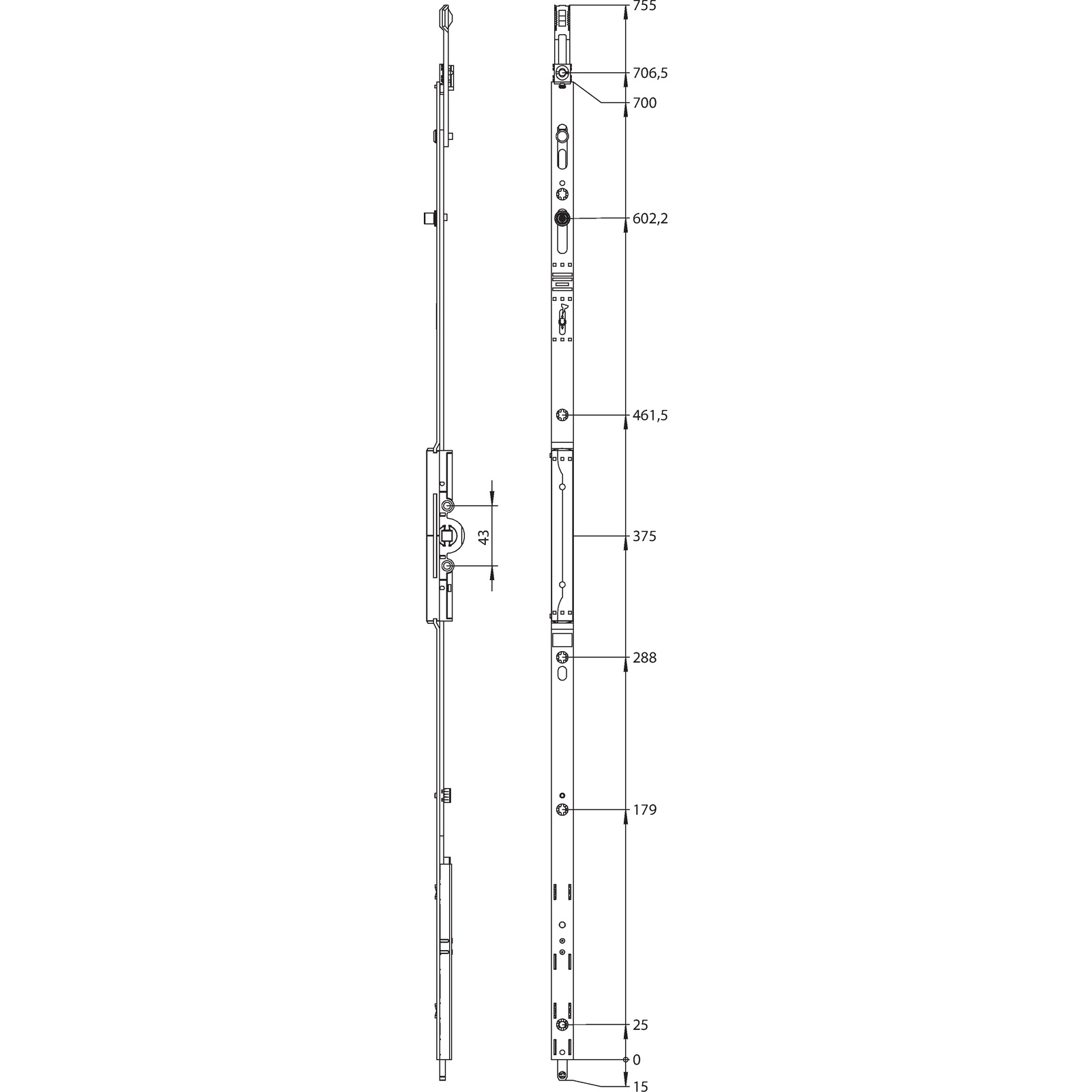 Winkhaus V.Getriebe GK.OF.T.700-1.D7,5