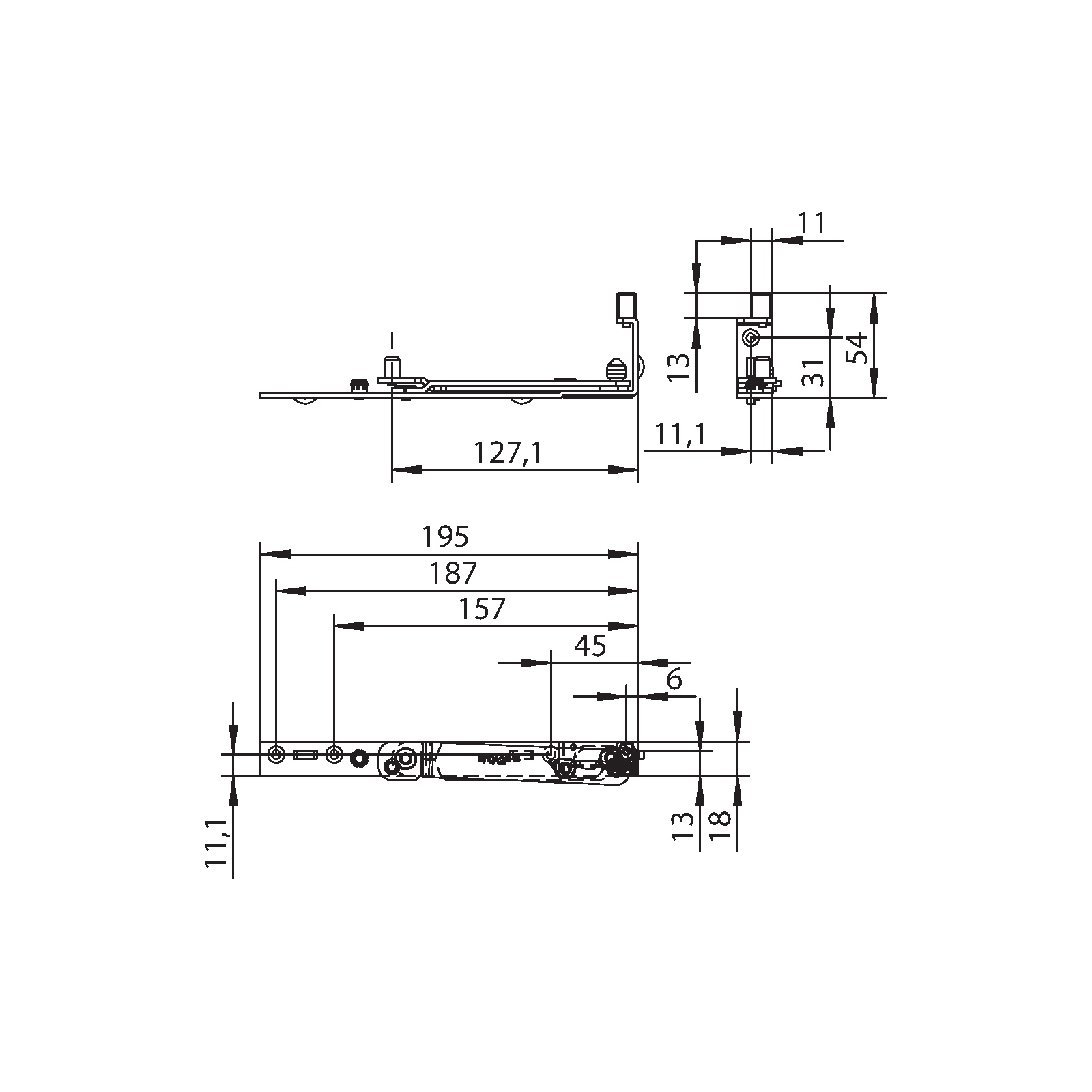 Winkhaus Ecklager EV-13-60 LS SL