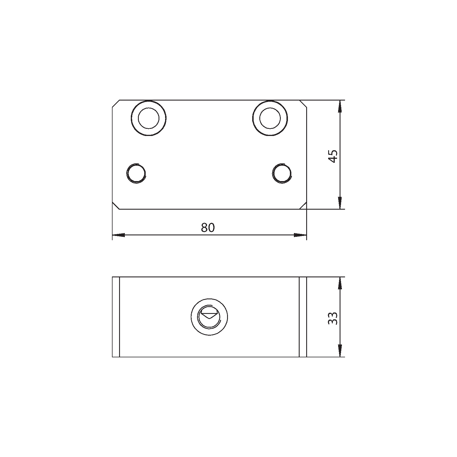 Winkhaus Adapter SOM.REIPL.UNTEN