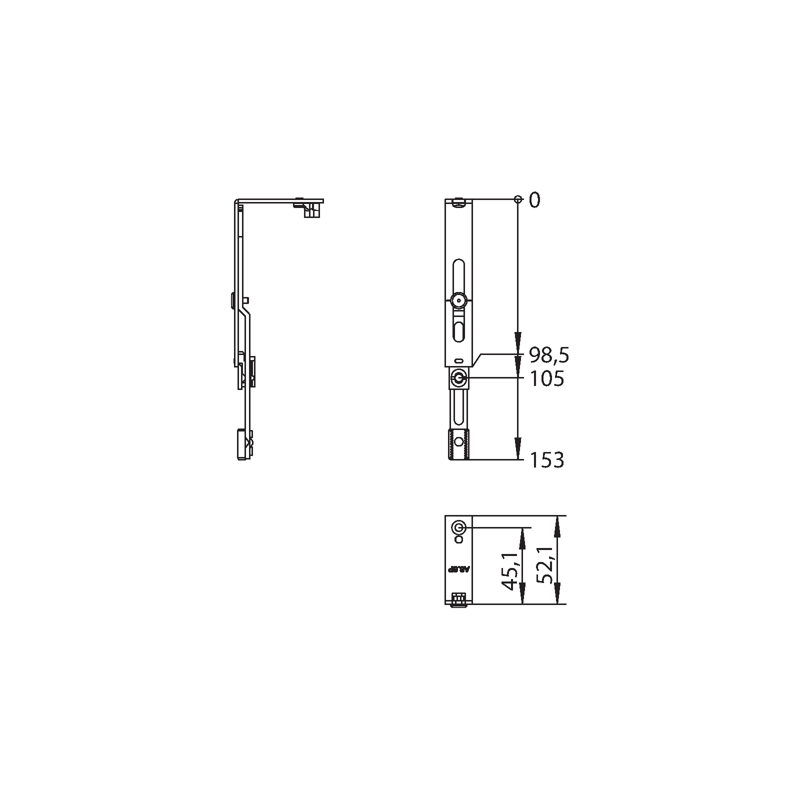Winkhaus Anschlussschiene AS.SP