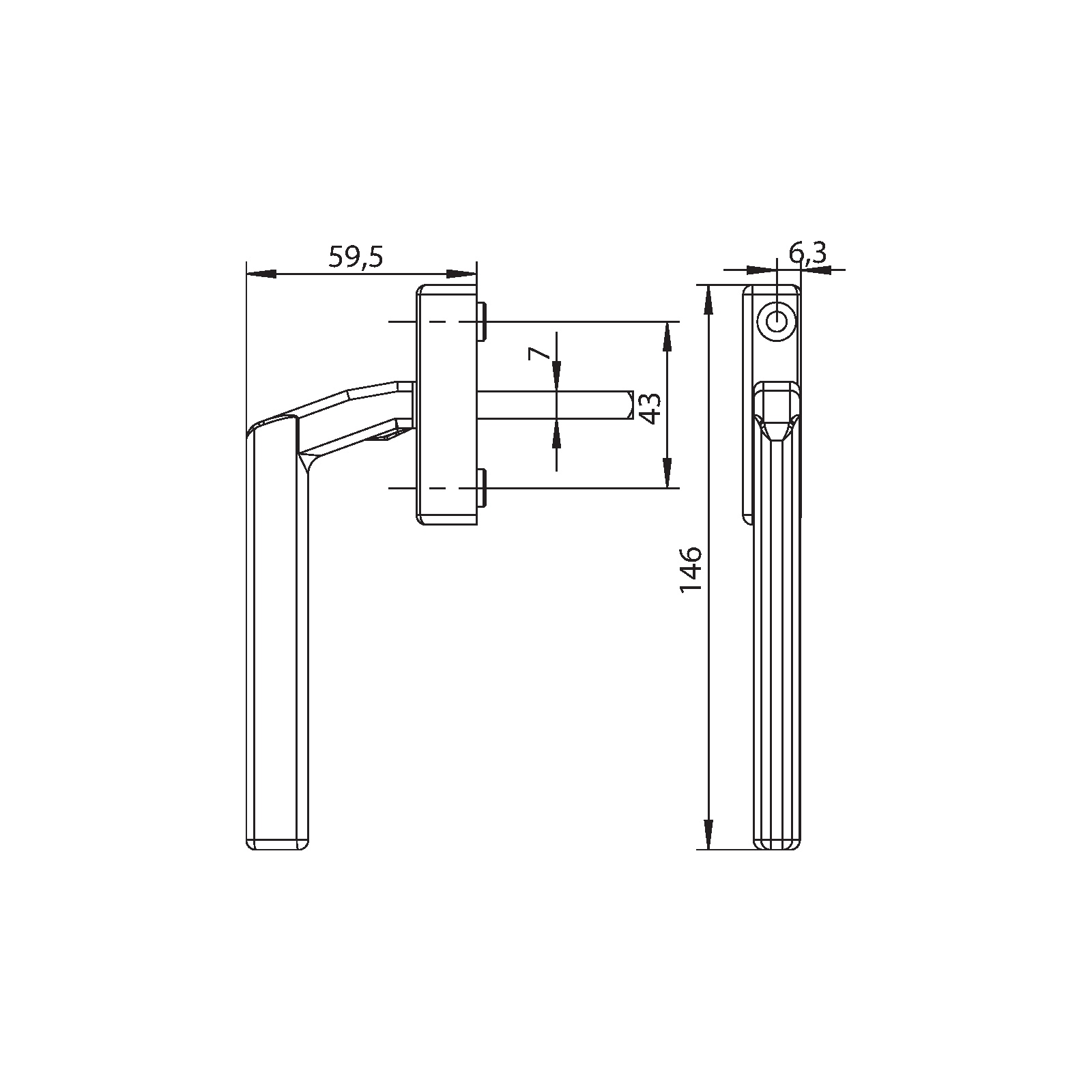 Winkhaus HF.Griff.Nr.12.WS