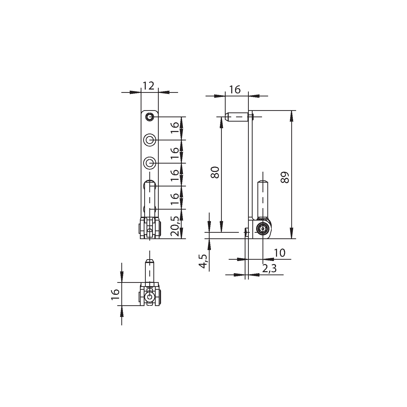 Winkhaus Ecklager ESV.6-3-16.SA.SL