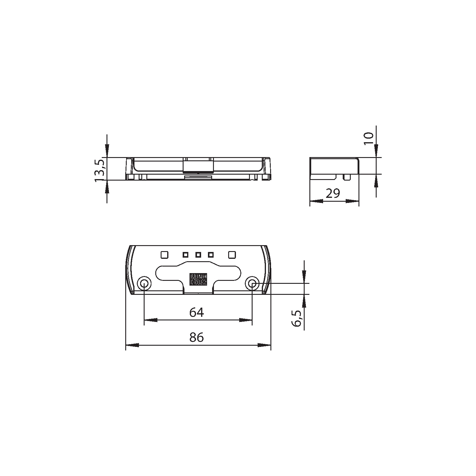 Winkhaus Kippschließblech SBK.K.61.V