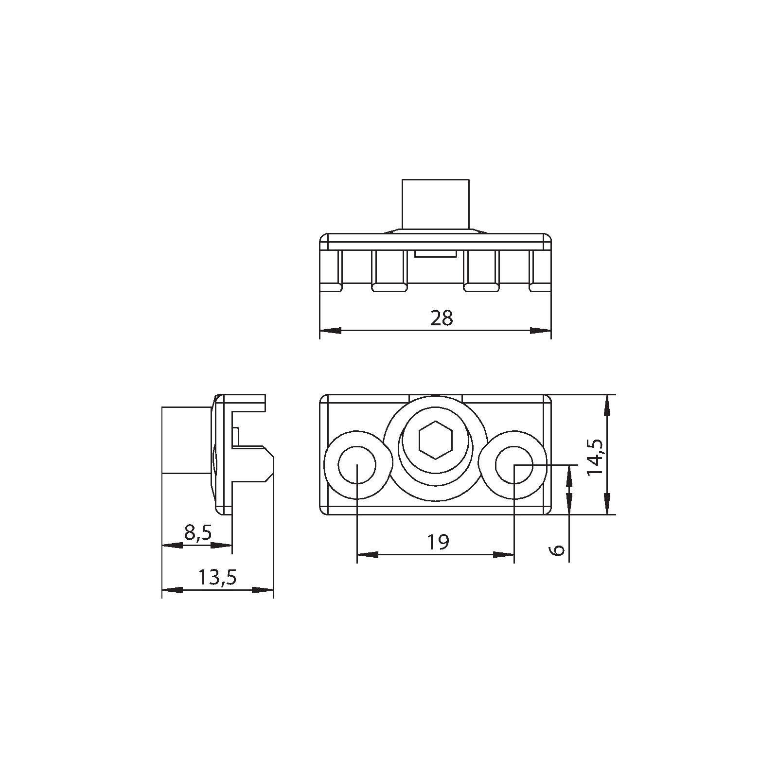 Winkhaus Schließblech ALS WSK 105 N KT