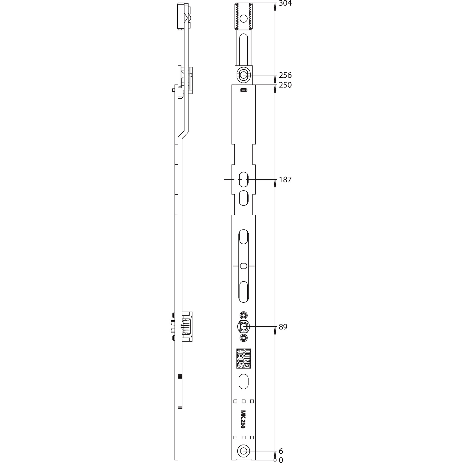Winkhaus Mittenverriegelung MK.250-0.LK.GR