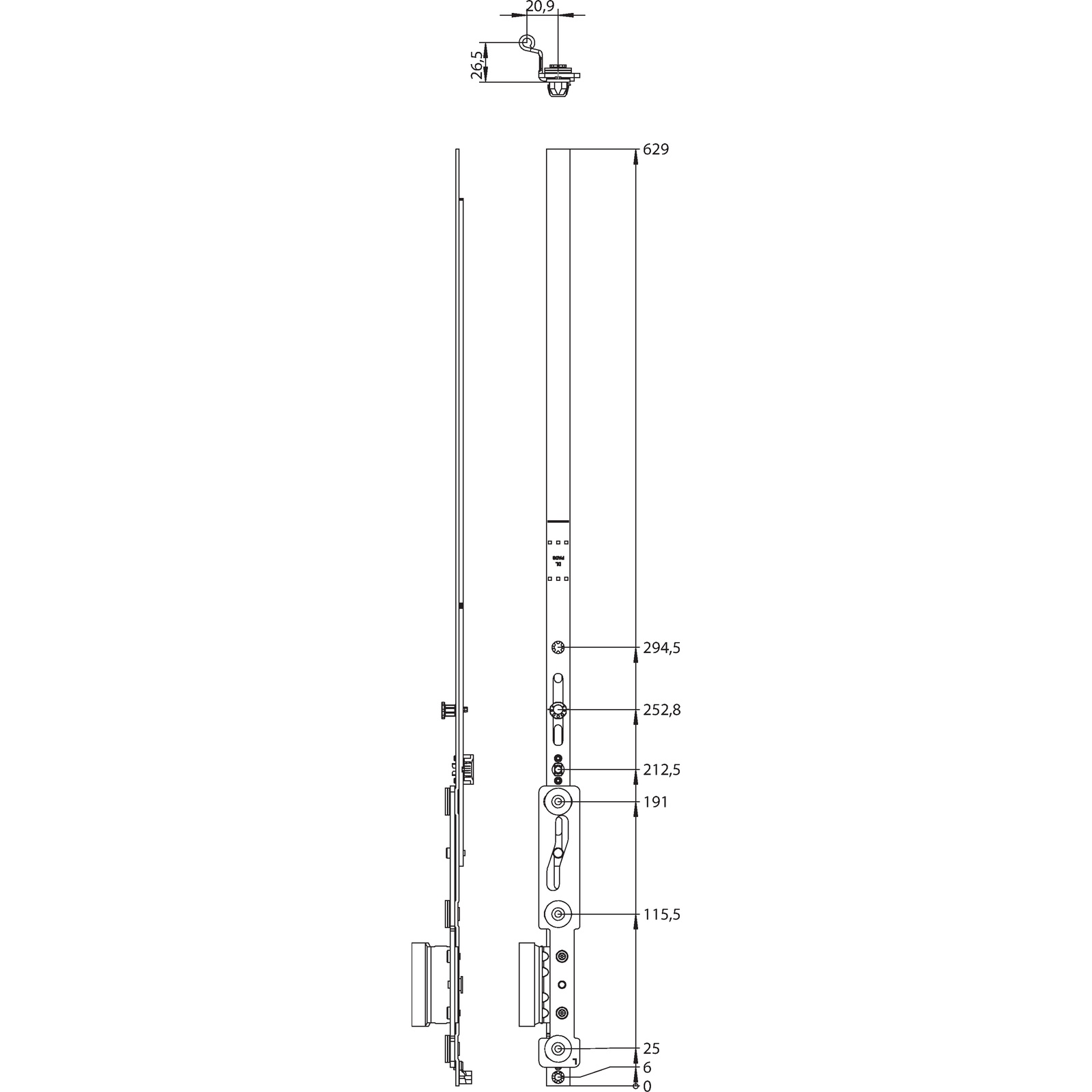 Winkhaus Drehlager DL.K.PADS.20-13.LS.F9