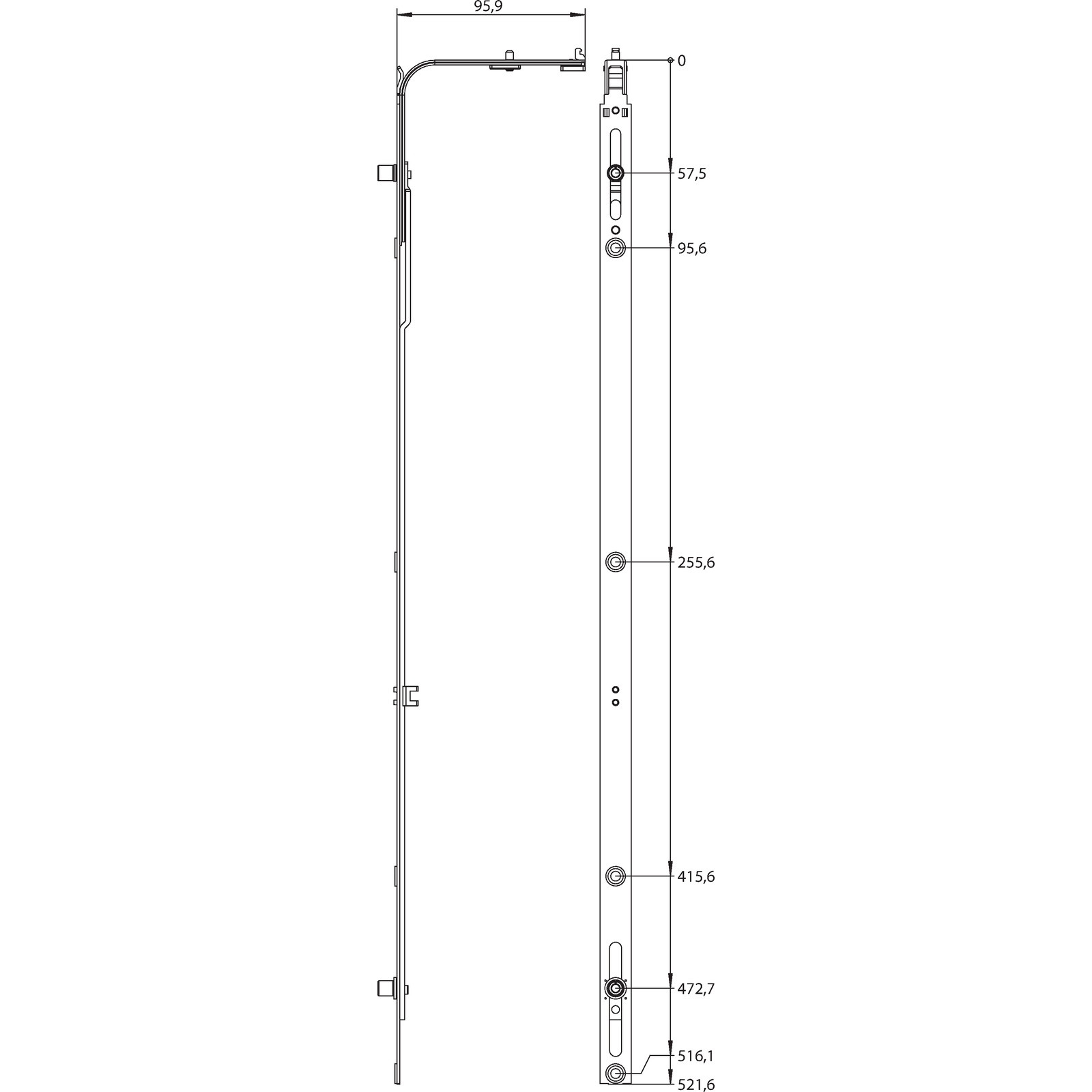 Winkhaus Mittenverriegelung MK.U.500-2.KT