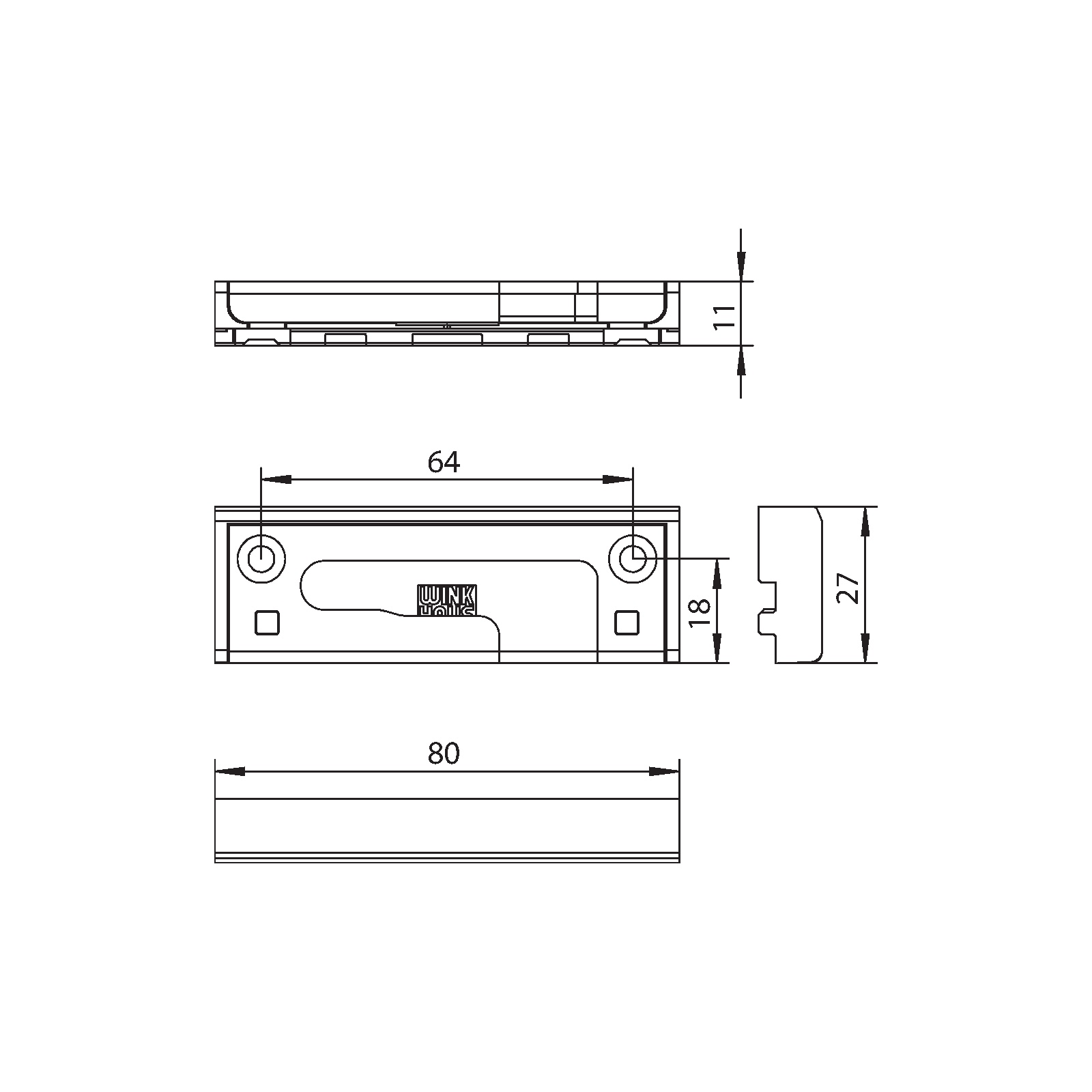 Winkhaus Kippschließblech SBK.K.61.166.BS.KVD.RC.P8.RS