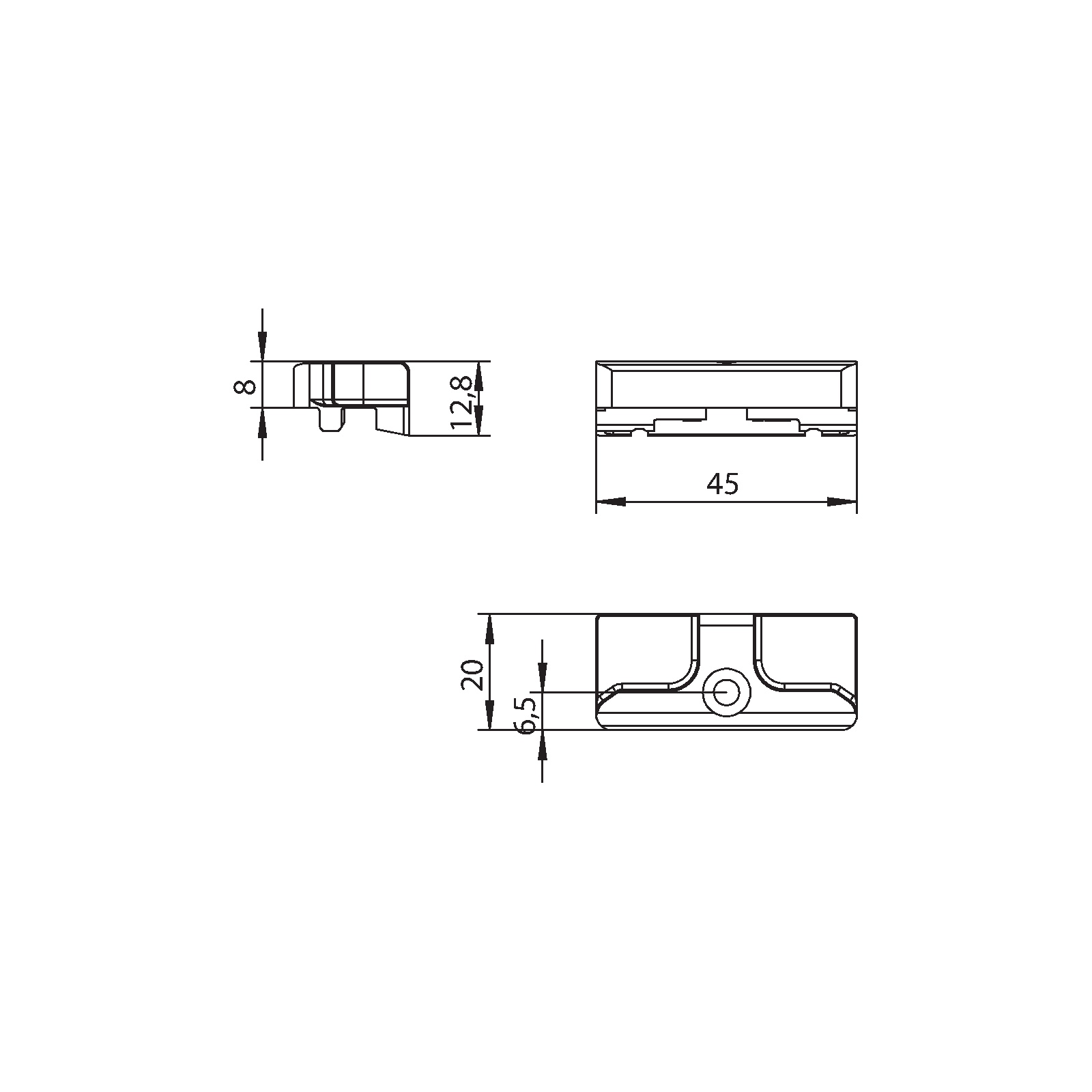 Winkhaus Schließblech WSK 65 SL