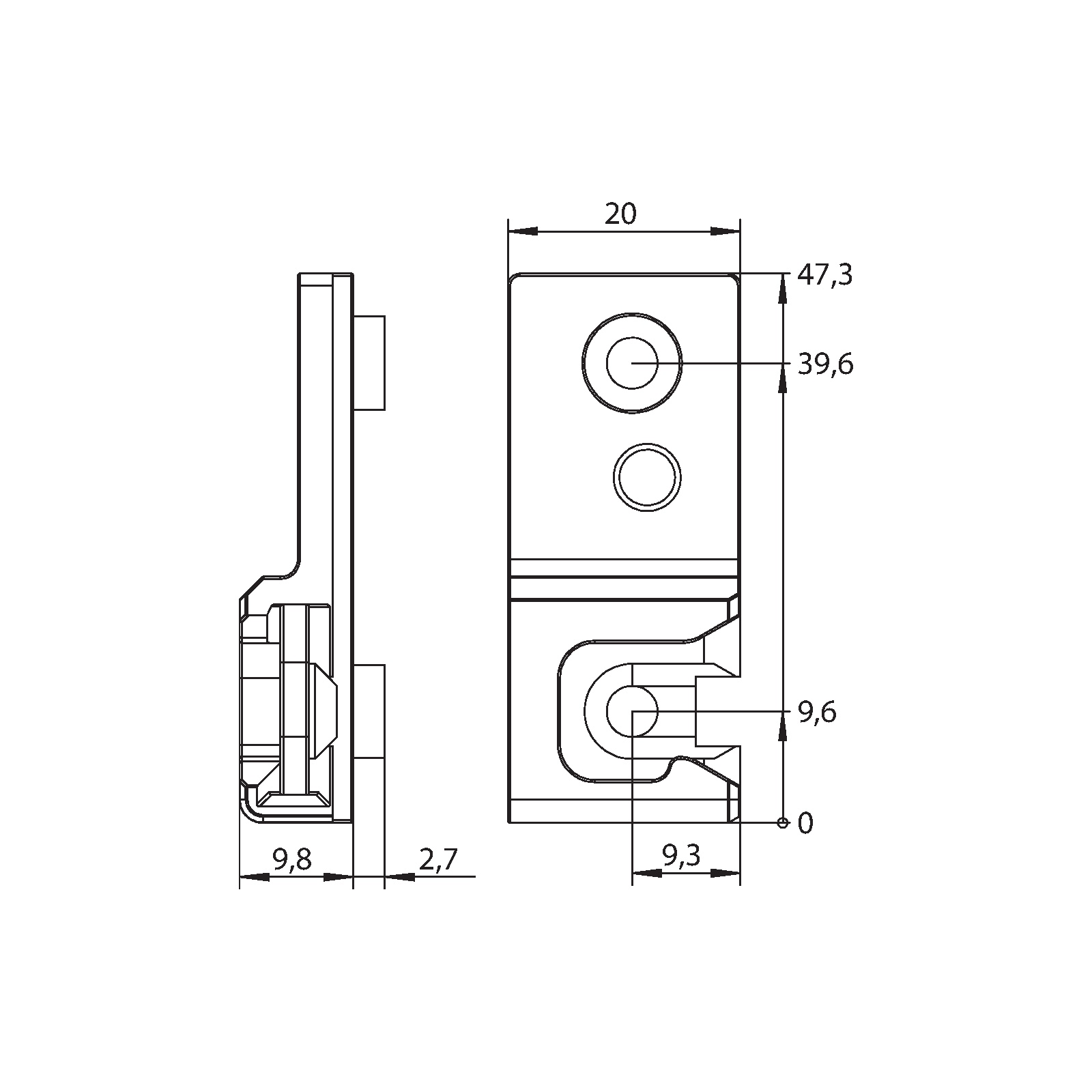 Winkhaus Adapterplatte AP.A.IF.14-18.RS