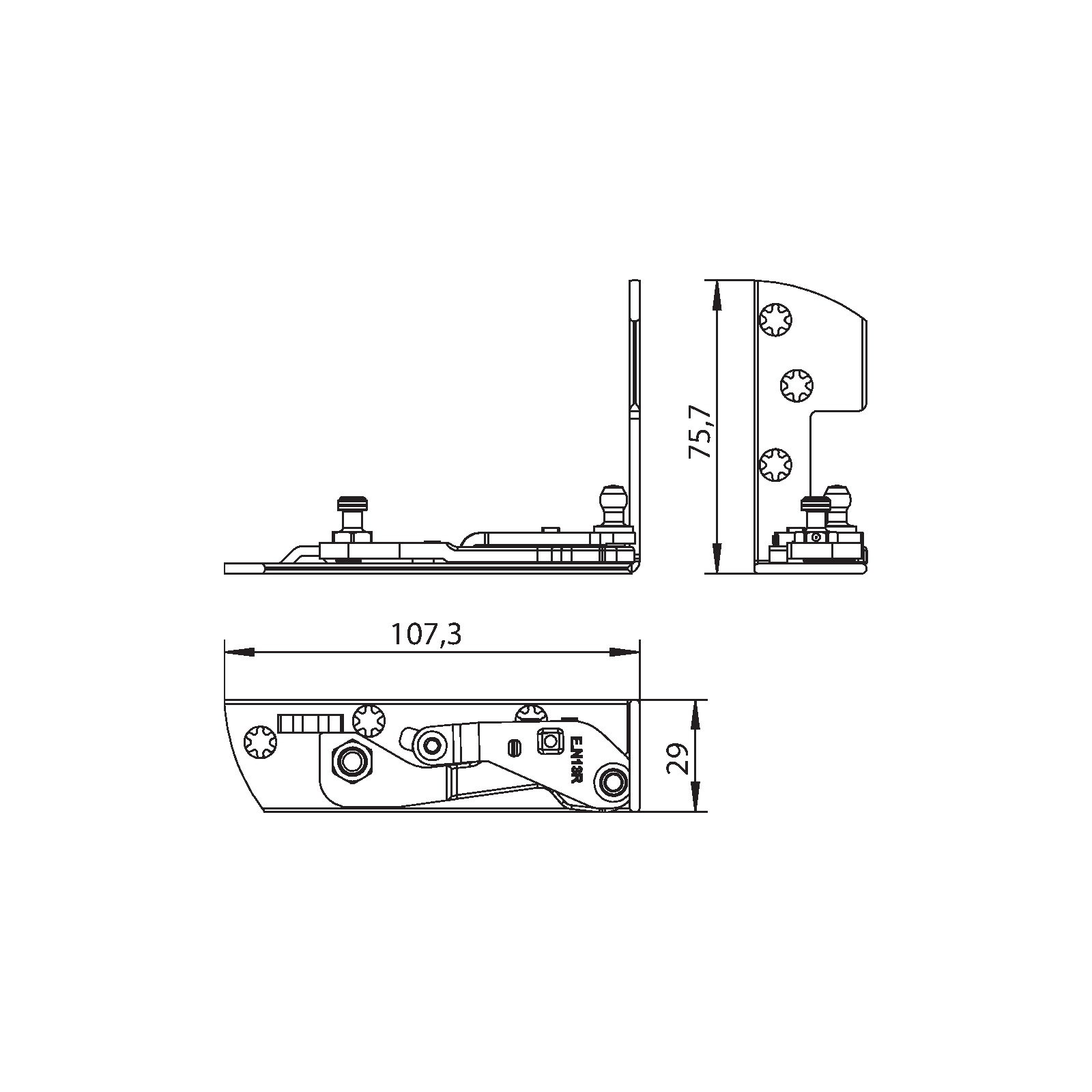 Winkhaus Ecklager EL.H.IF-N.29-13-12.RS