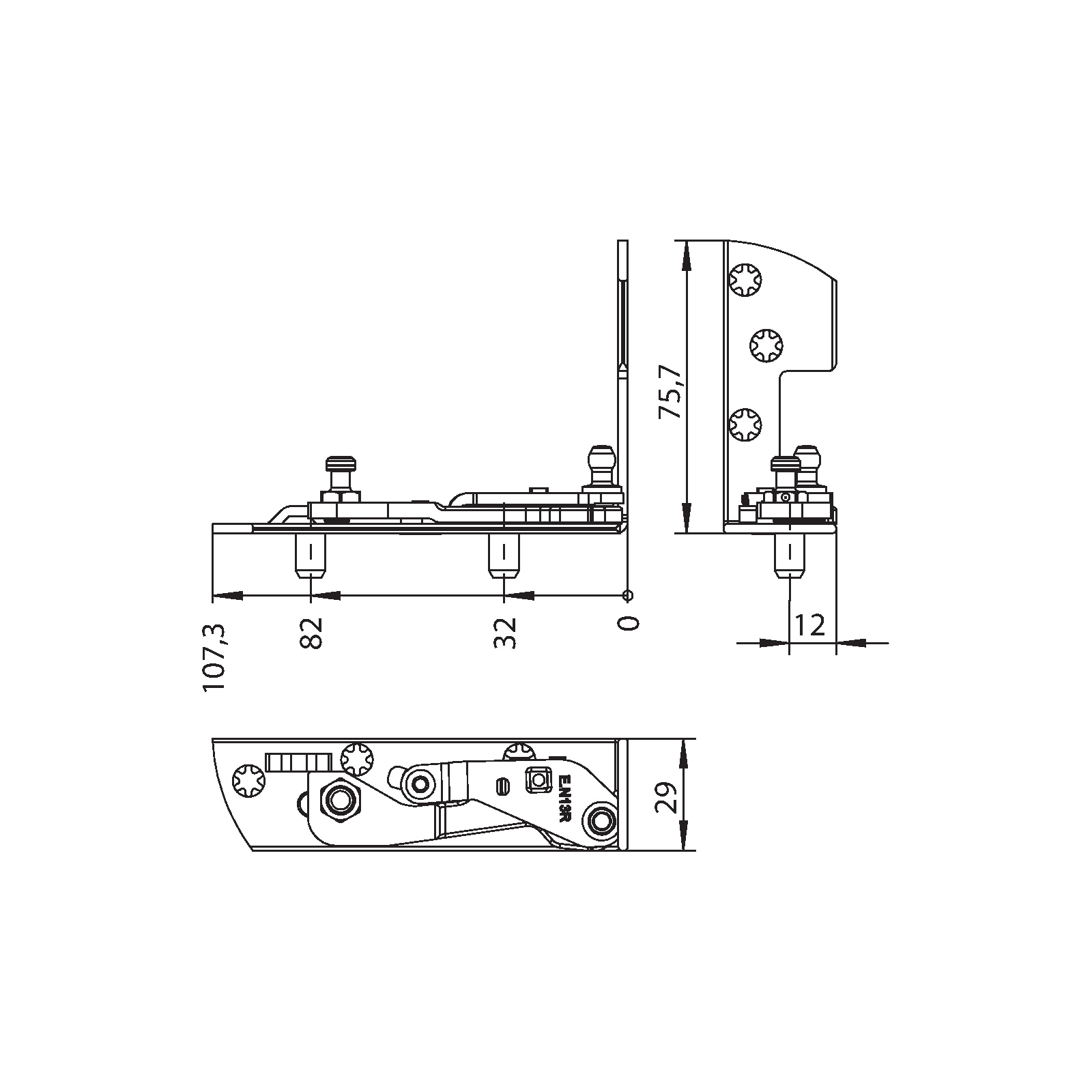Winkhaus Ecklager EL.H.IF-N.29-13-12.Z.8-12.RS