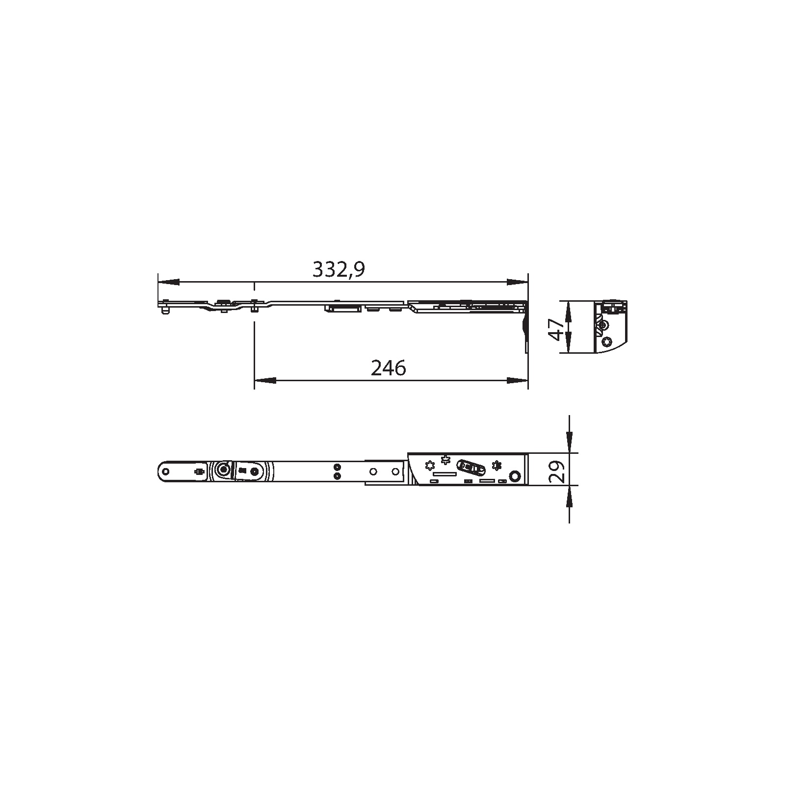 Winkhaus Schere SH.IF-N.29-13-13.RS