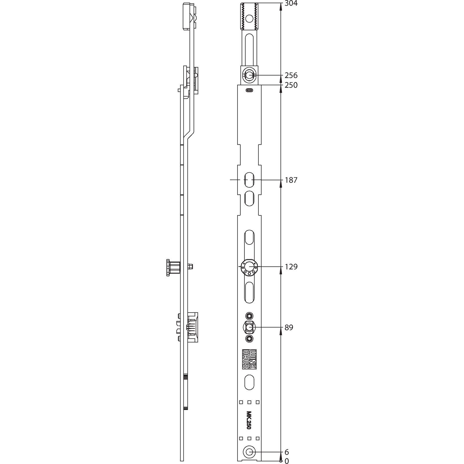 Winkhaus Mittenverriegelung MK.250-1 KT